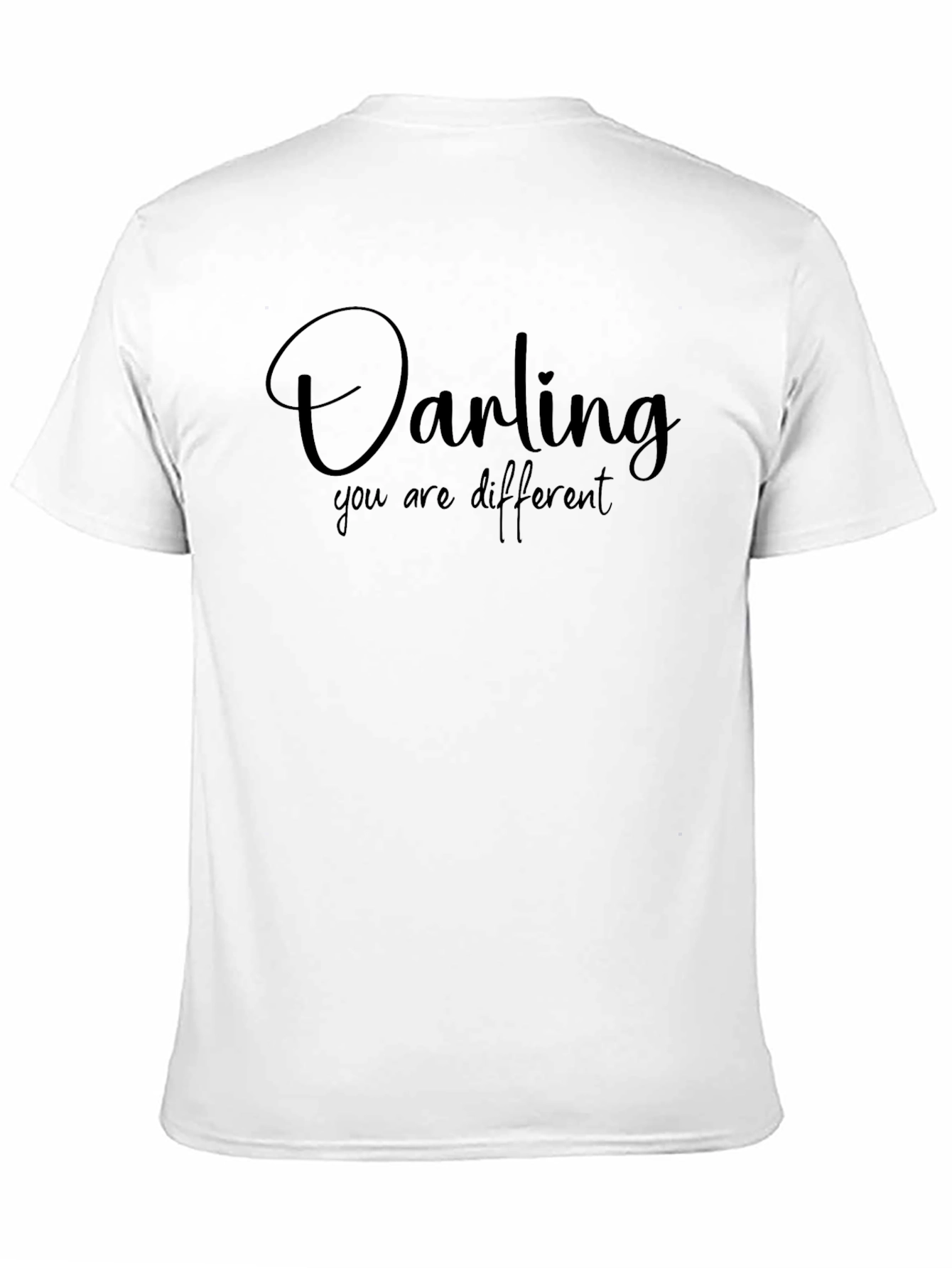 Darling You Are Different Black T-Shirt