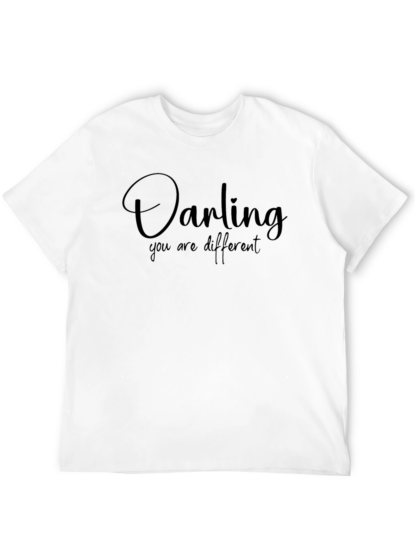 Darling You Are Different Black T-Shirt