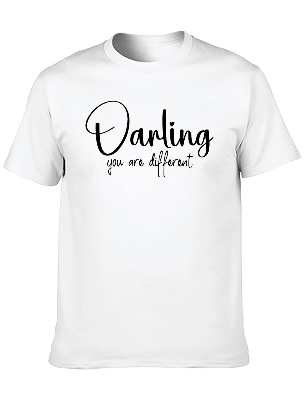 Darling You Are Different Black T-Shirt