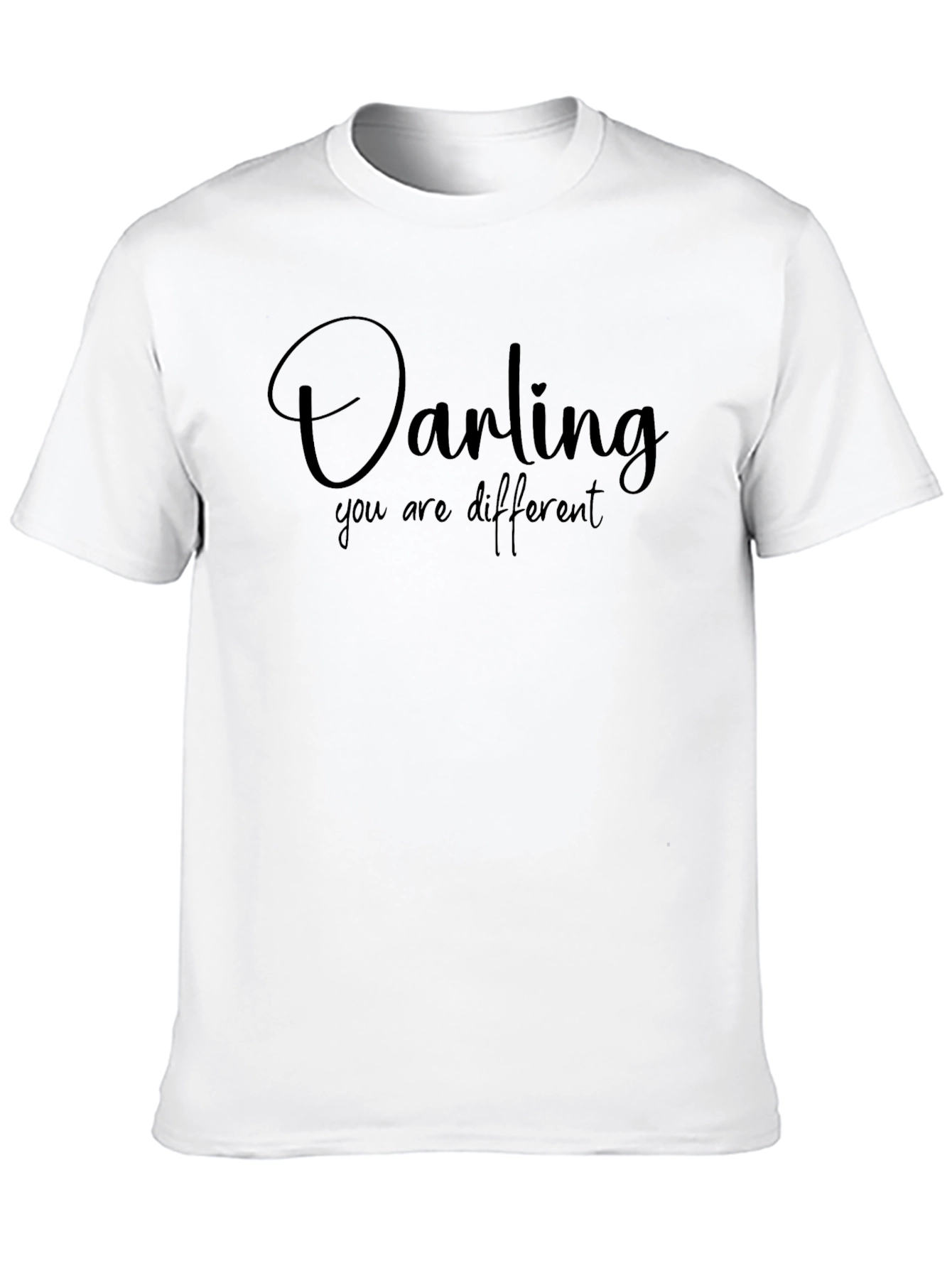 Darling You Are Different Black T-Shirt