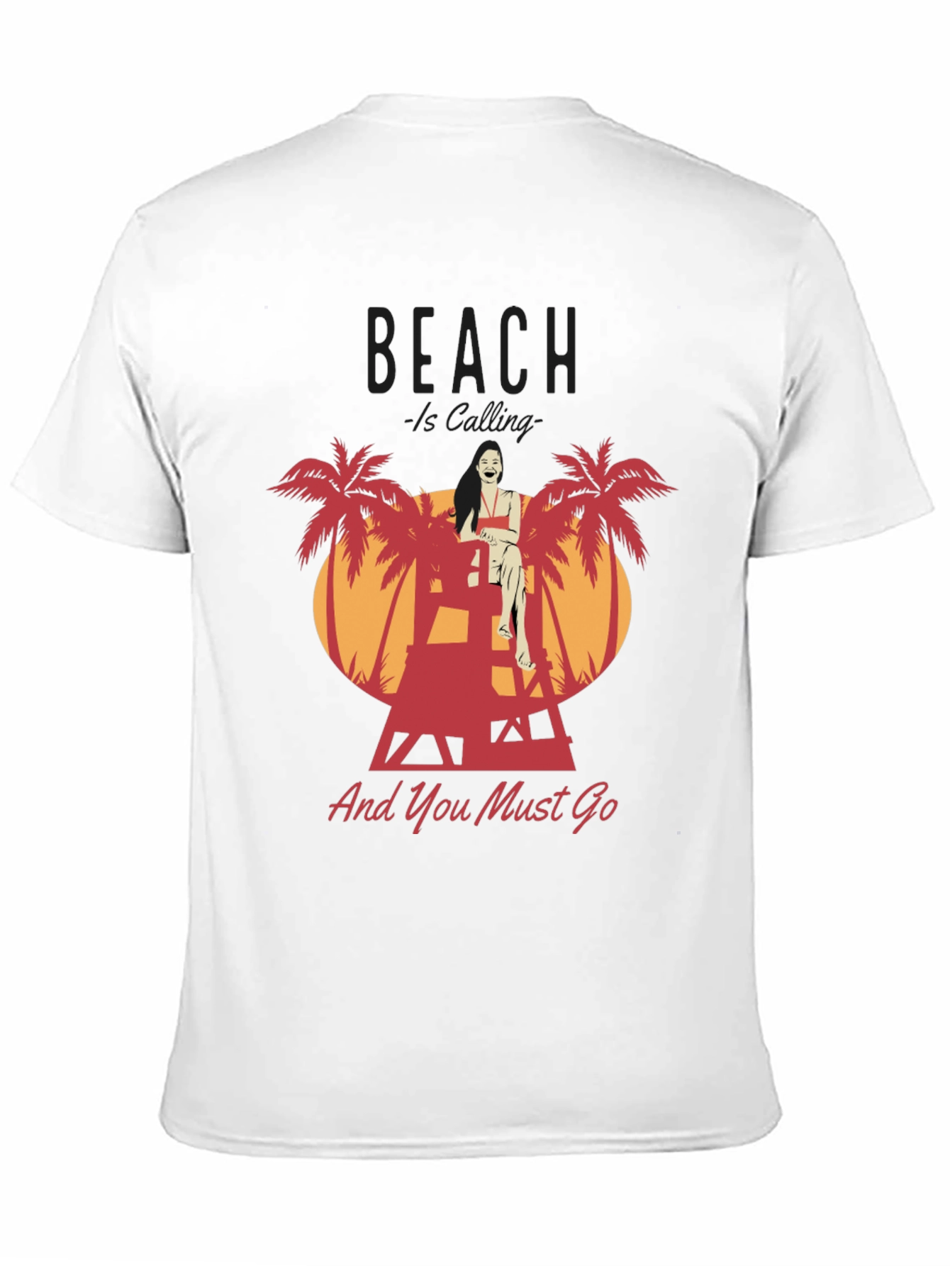 Beach Lifeguard Graphic T-Shirt - And You Must Go