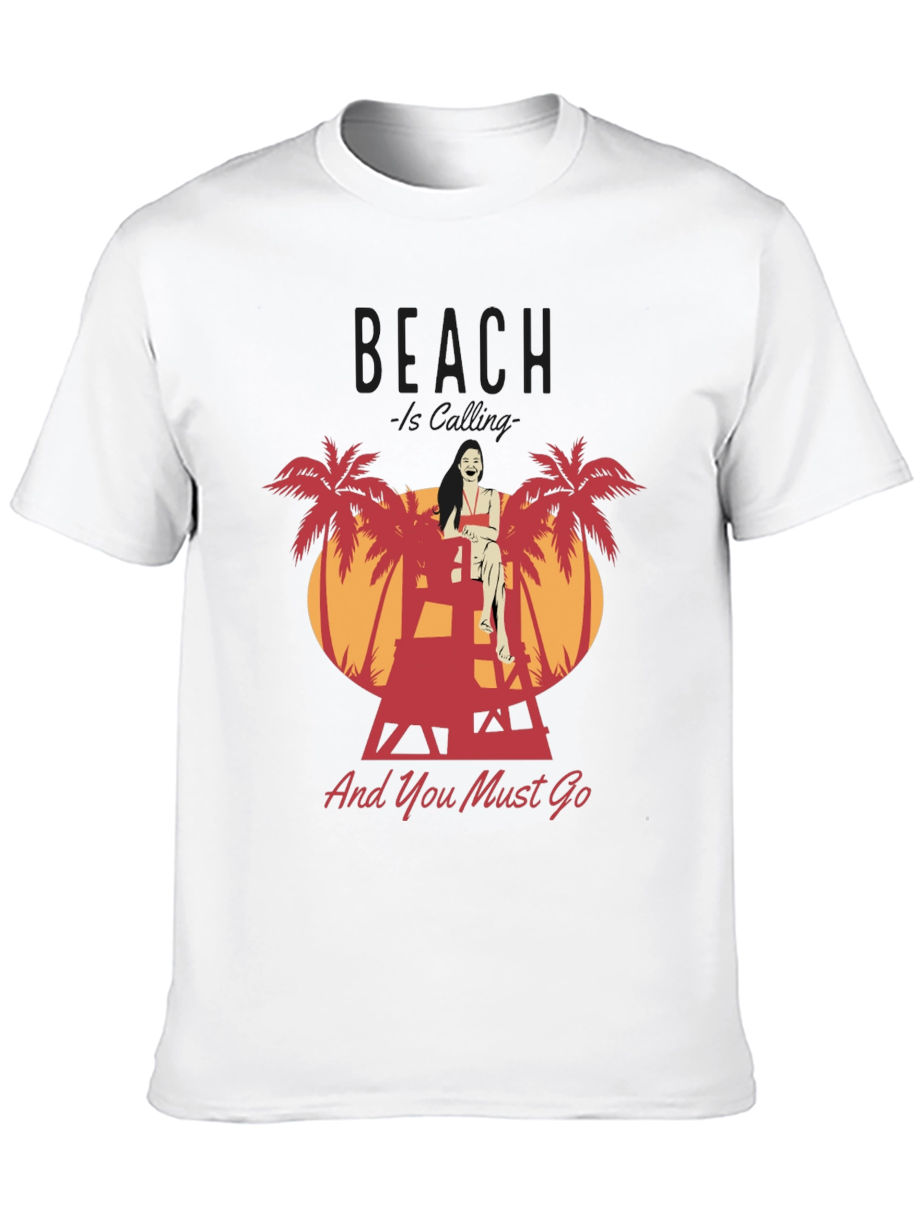 Beach Lifeguard Graphic T-Shirt - And You Must Go