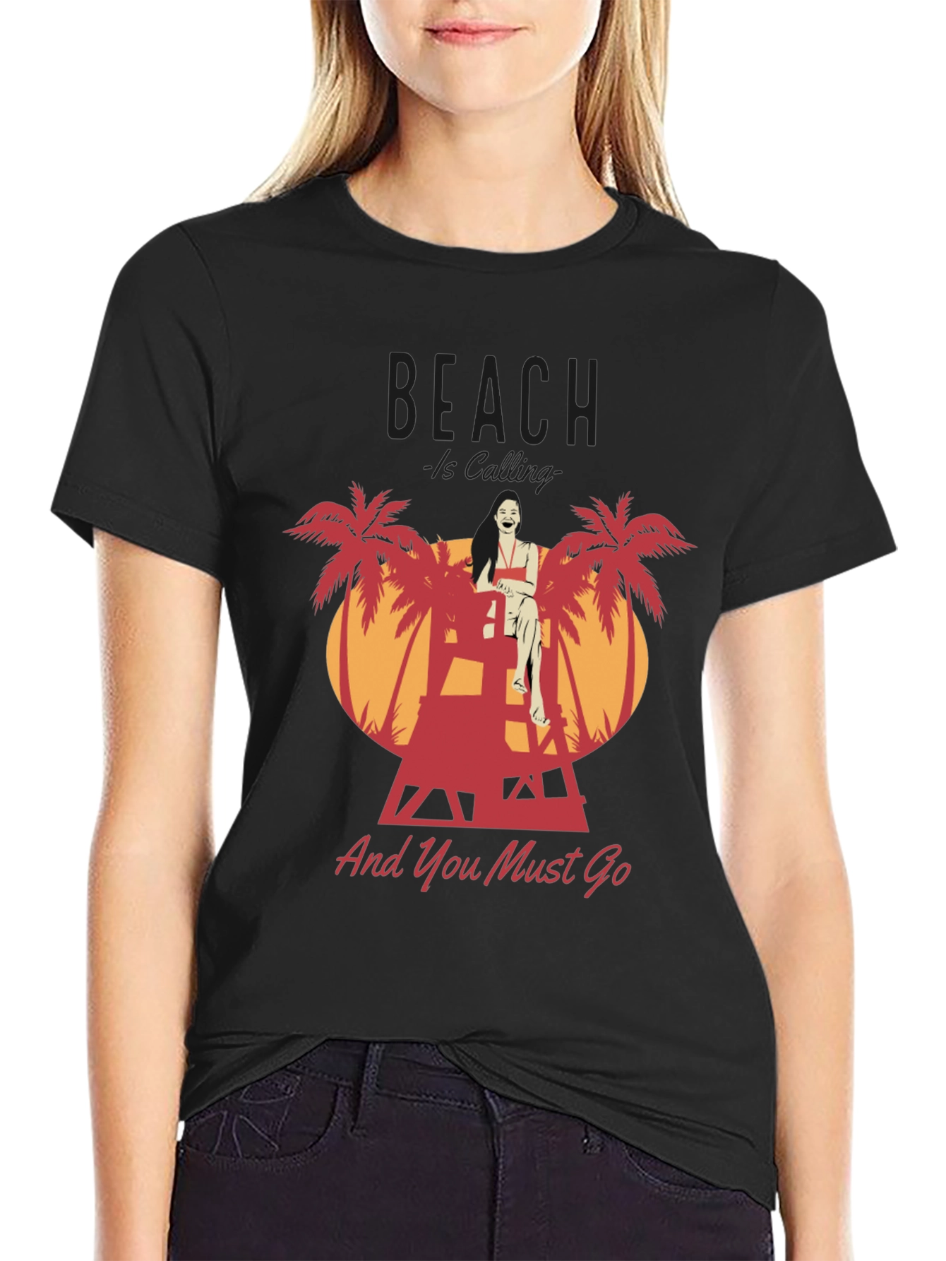 Beach Lifeguard Graphic T-Shirt - And You Must Go