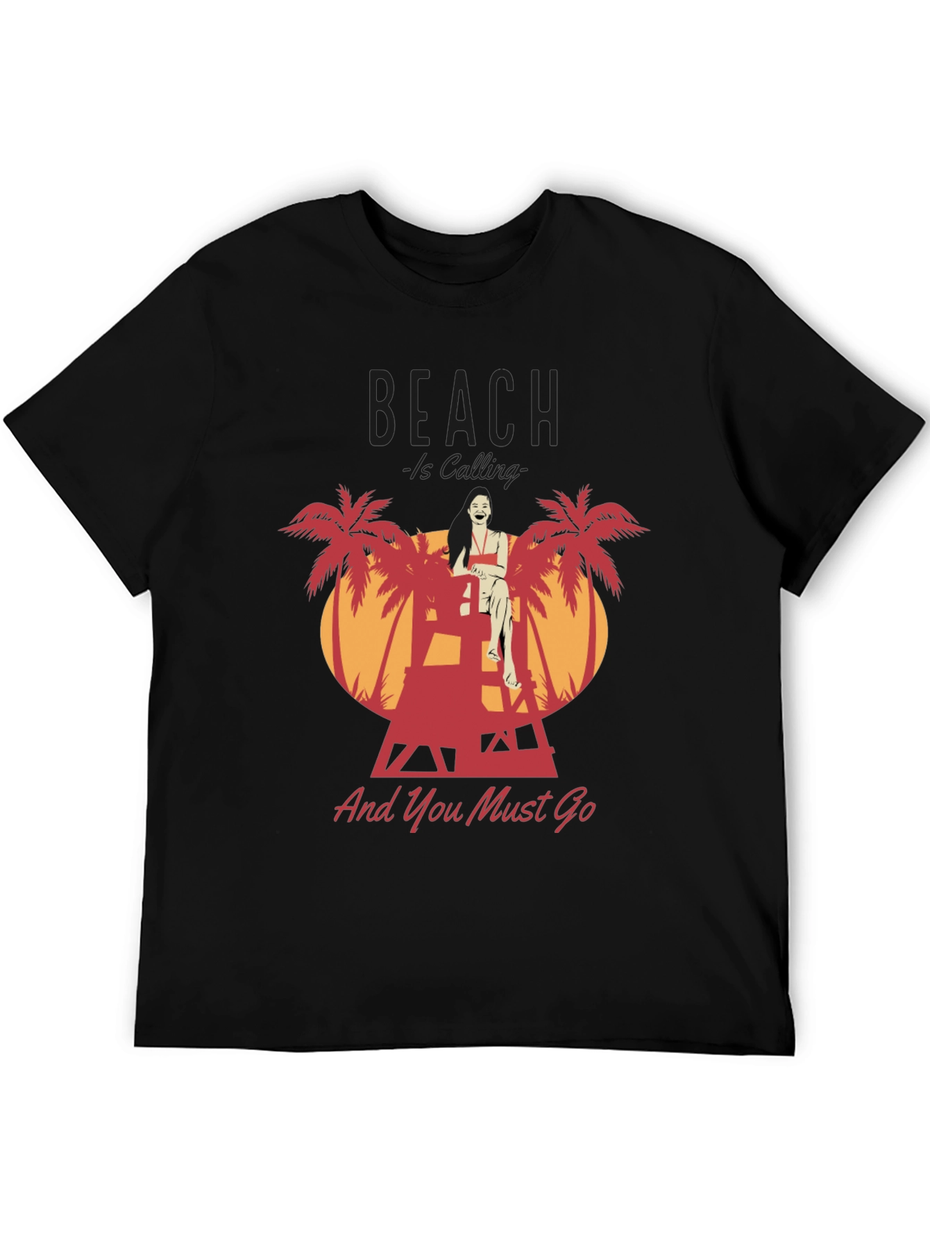 Beach Lifeguard Graphic T-Shirt - And You Must Go