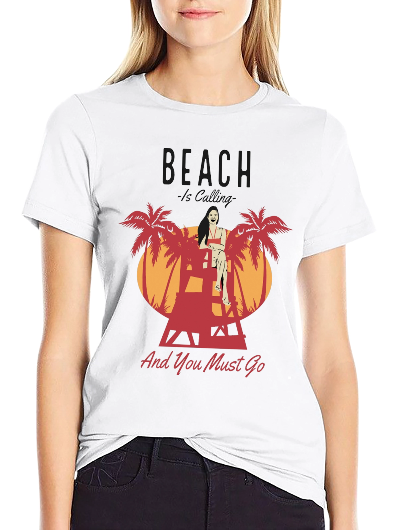 Beach Lifeguard Graphic T-Shirt - And You Must Go