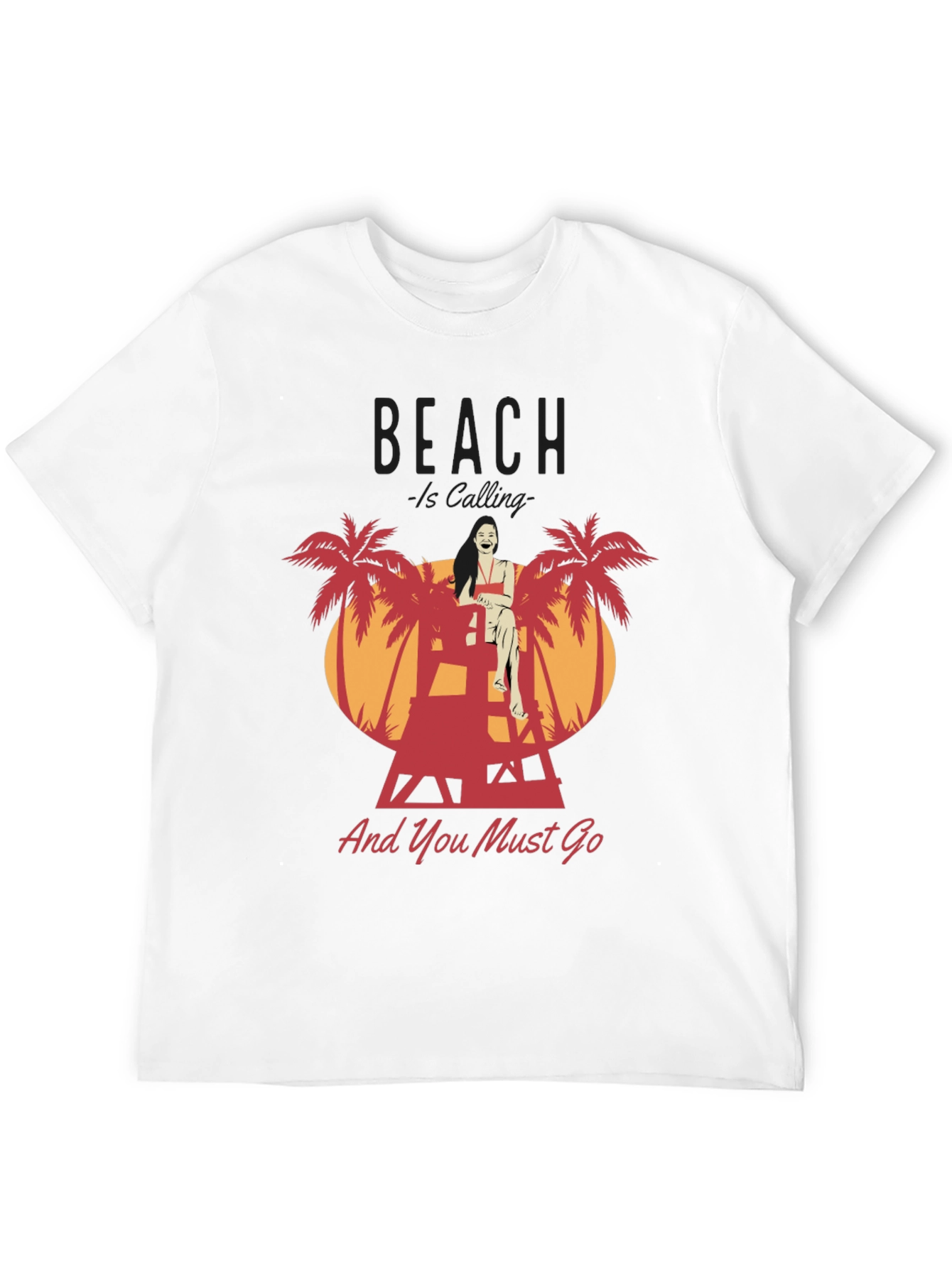 Beach Lifeguard Graphic T-Shirt - And You Must Go