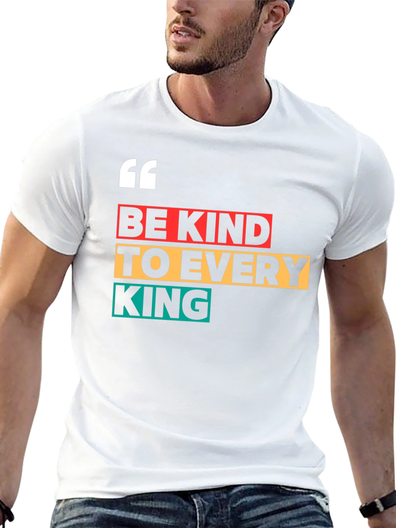 Be Kind To Every King Black Graphic Tee