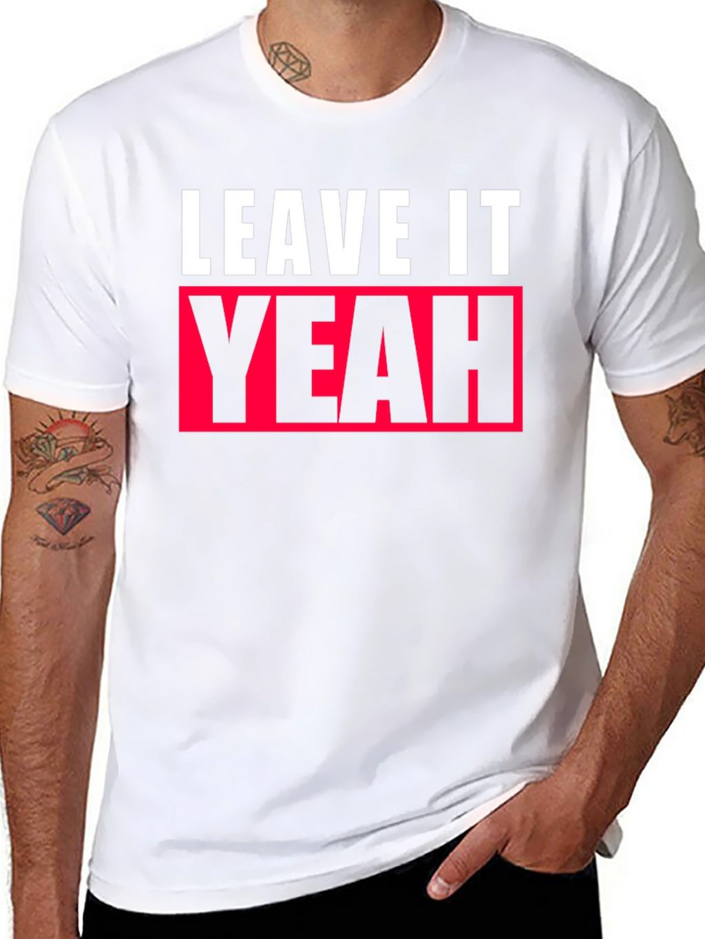 Leave It Yeah Graphic Tee - Black