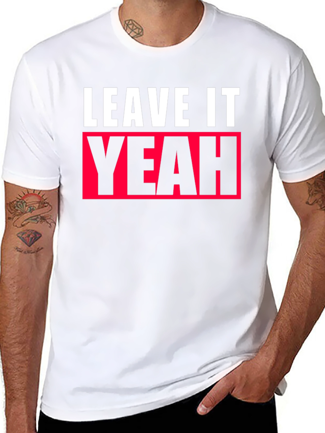 Leave It Yeah Graphic Tee - Black