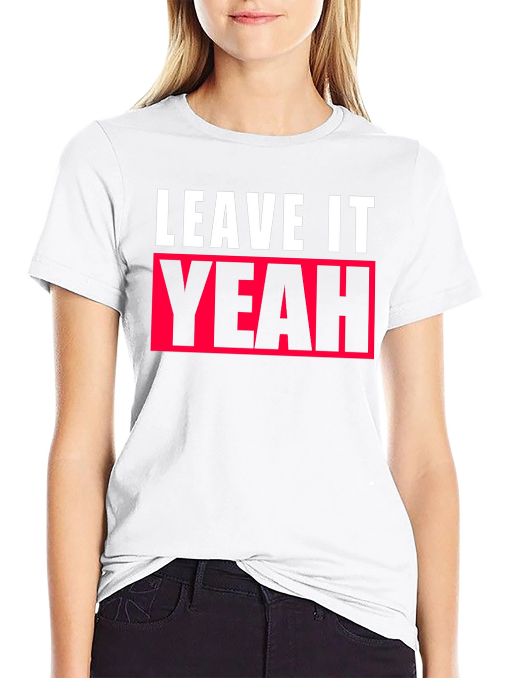 Leave It Yeah Graphic Tee - Black