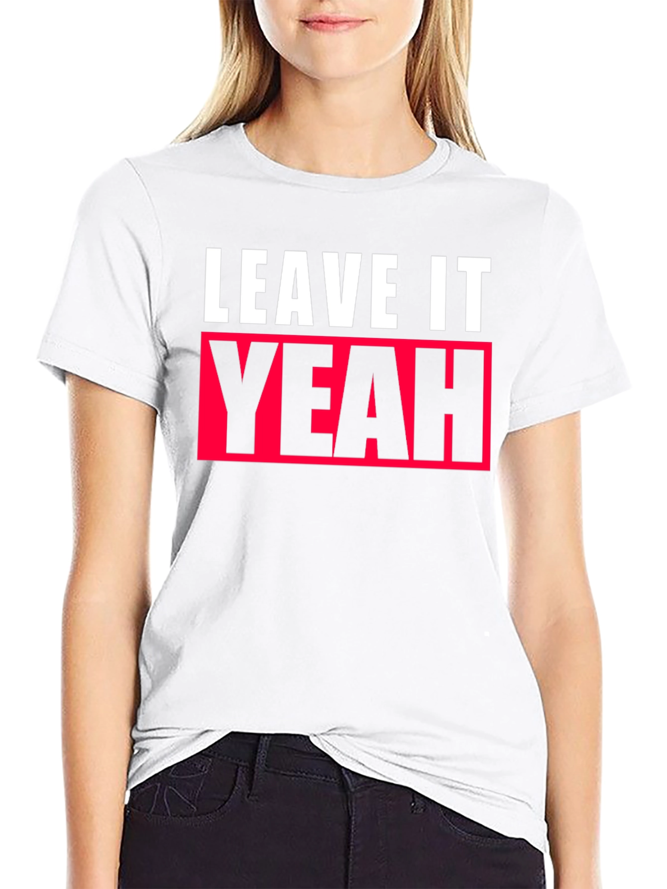 Leave It Yeah Graphic Tee - Black