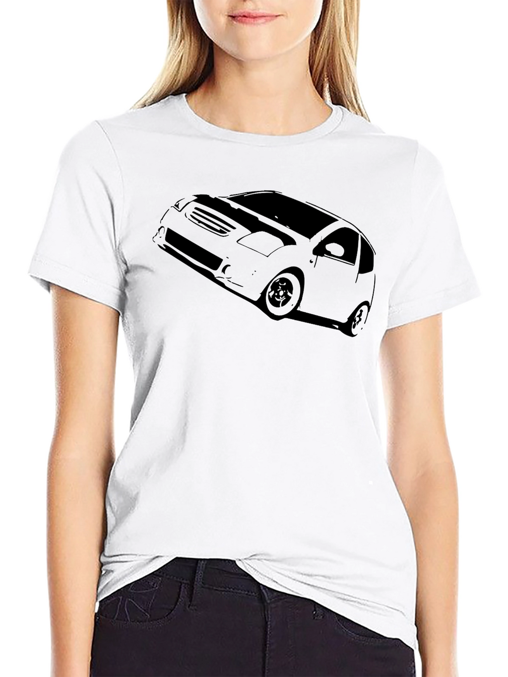 Black Car Graphic Tee - Automotive Style