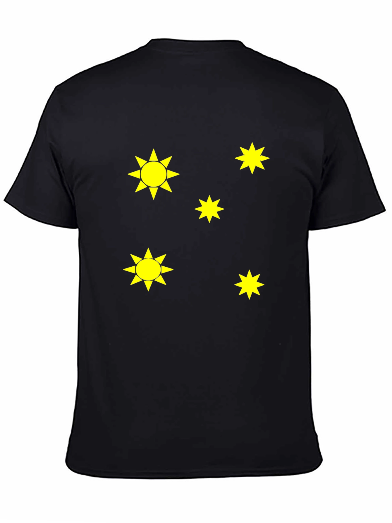 Black Tee with Star Design