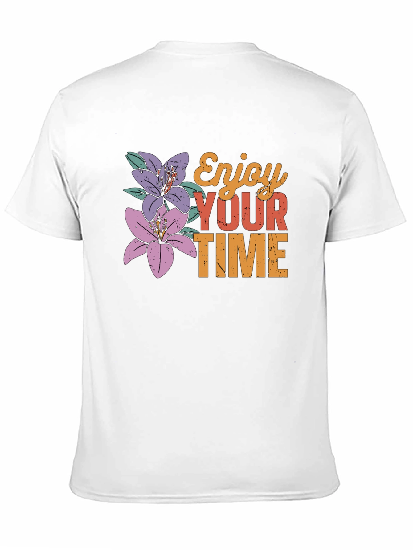 Enjoy Your Time Floral Graphic Tee