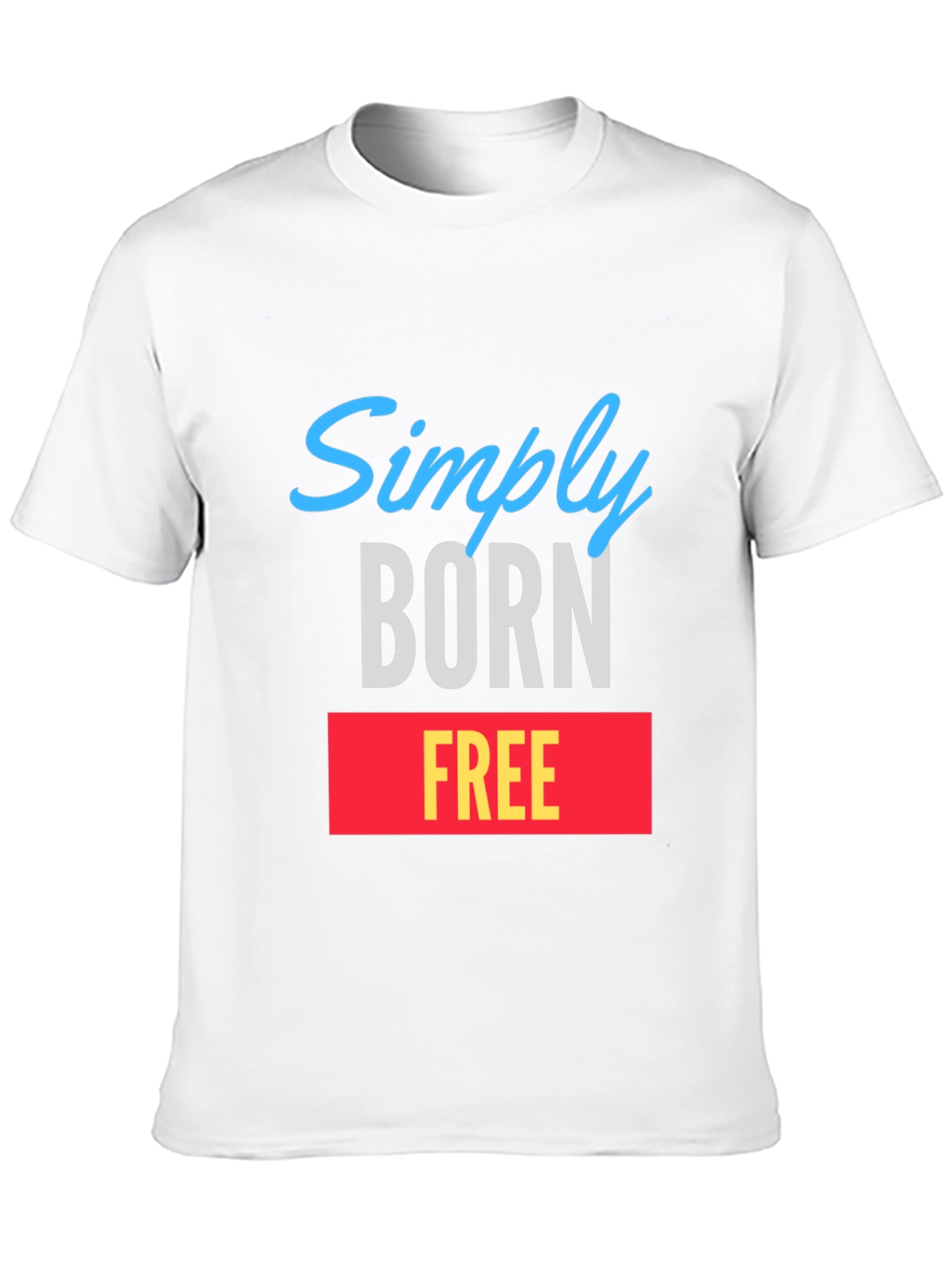Simply Born Free Graphic Tee - Black T-Shirt