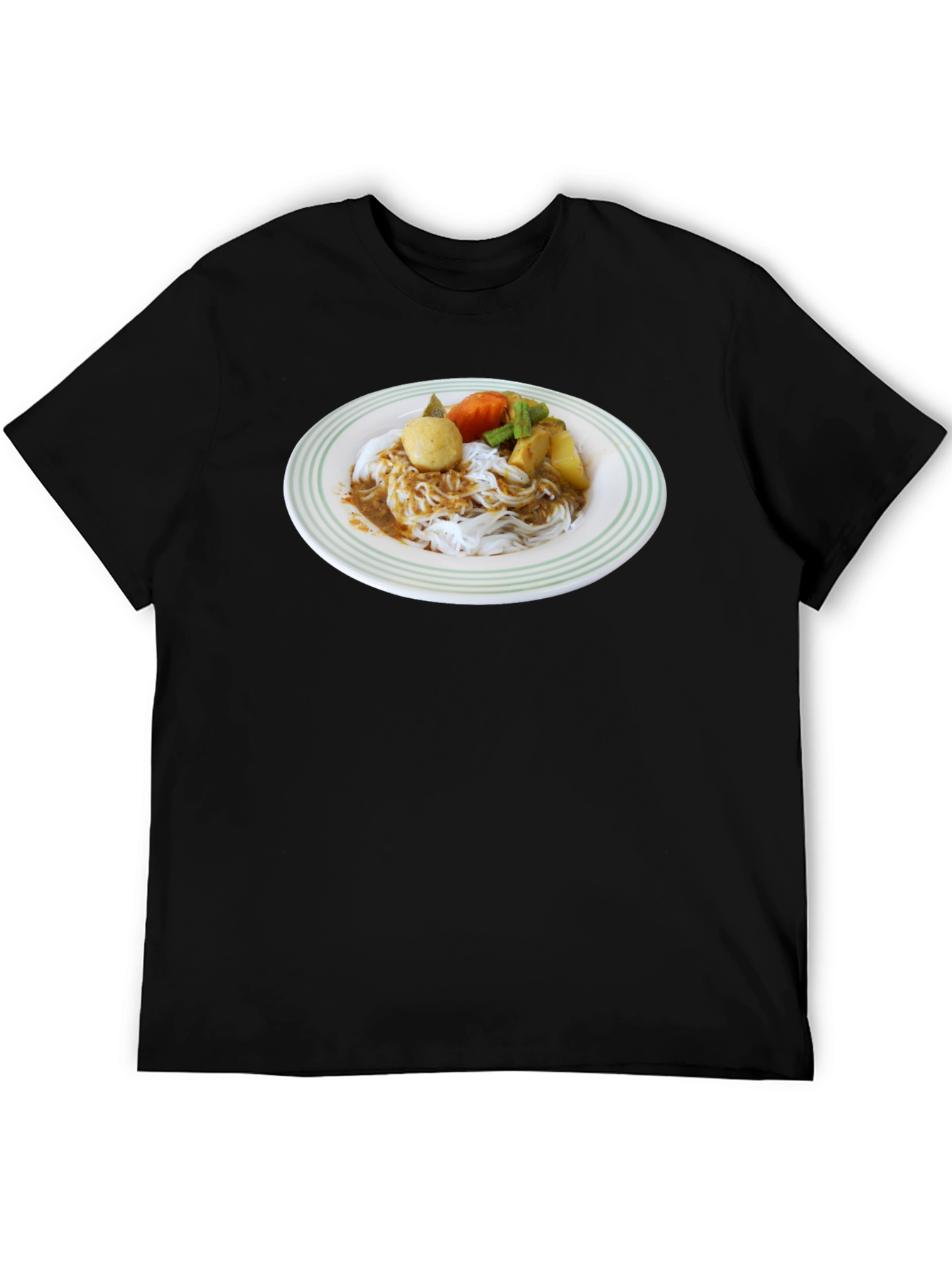 Noodle Dish Graphic T-Shirt - Foodie Fashion Tee