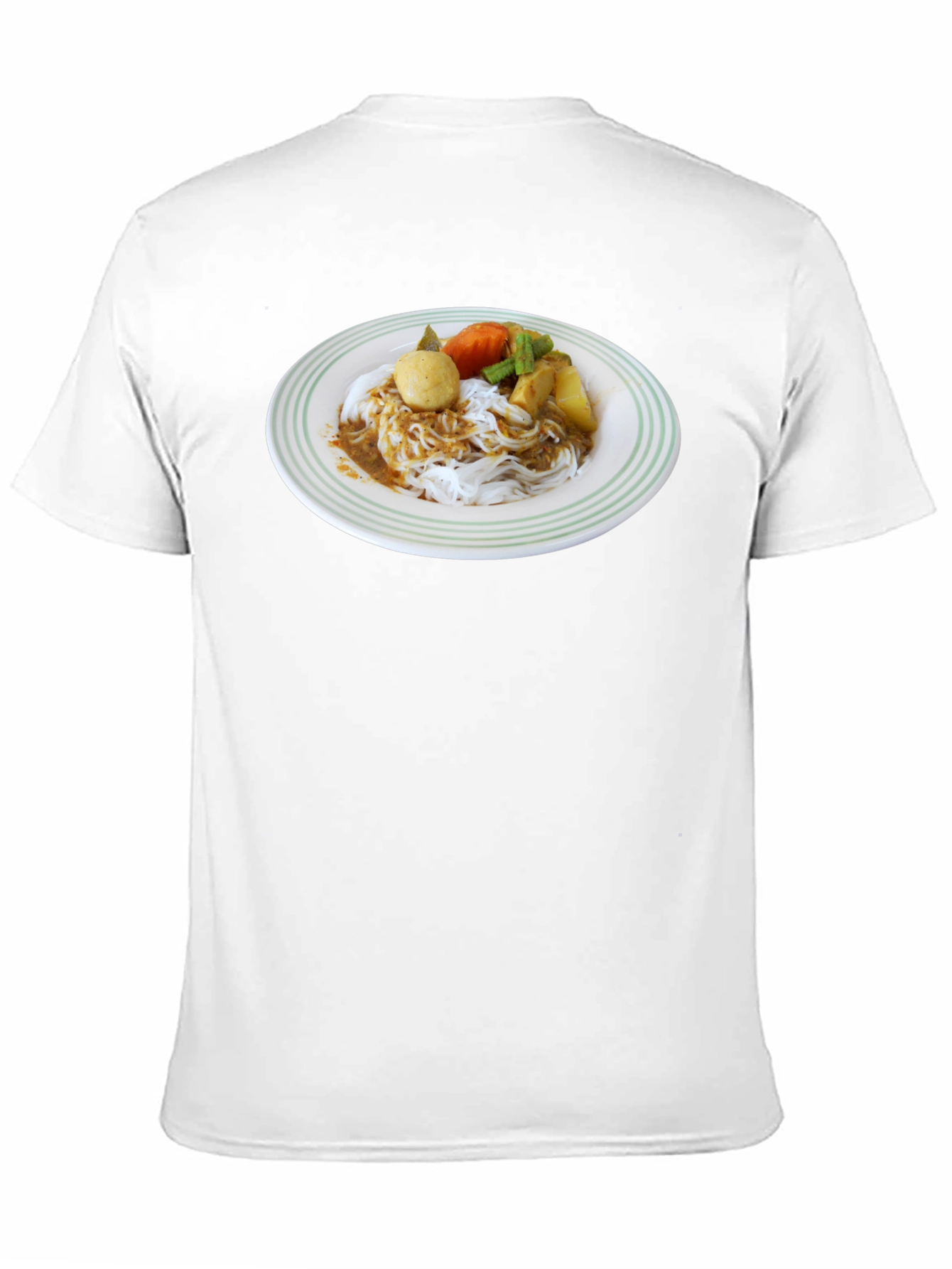 Noodle Dish Graphic T-Shirt - Foodie Fashion Tee