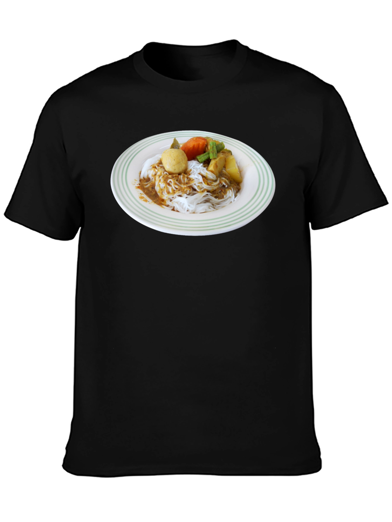 Noodle Dish Graphic T-Shirt - Foodie Fashion Tee