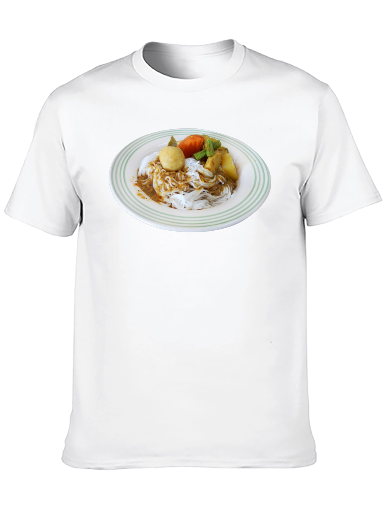 Noodle Dish Graphic T-Shirt - Foodie Fashion Tee