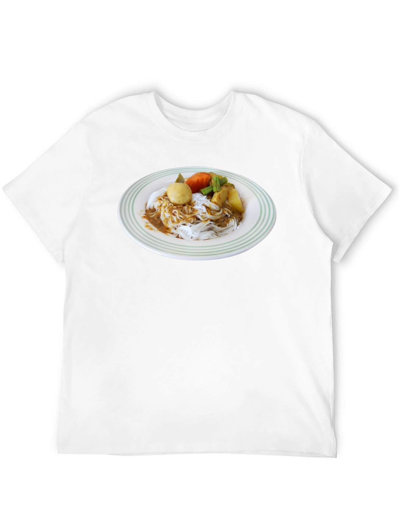 Noodle Dish Graphic T-Shirt - Foodie Fashion Tee