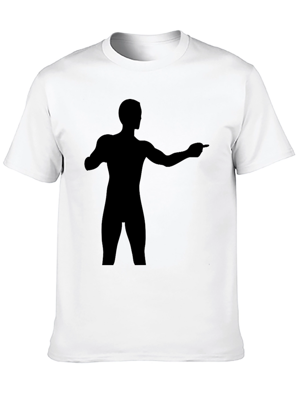 Silhouette Man Graphic Black T-Shirt