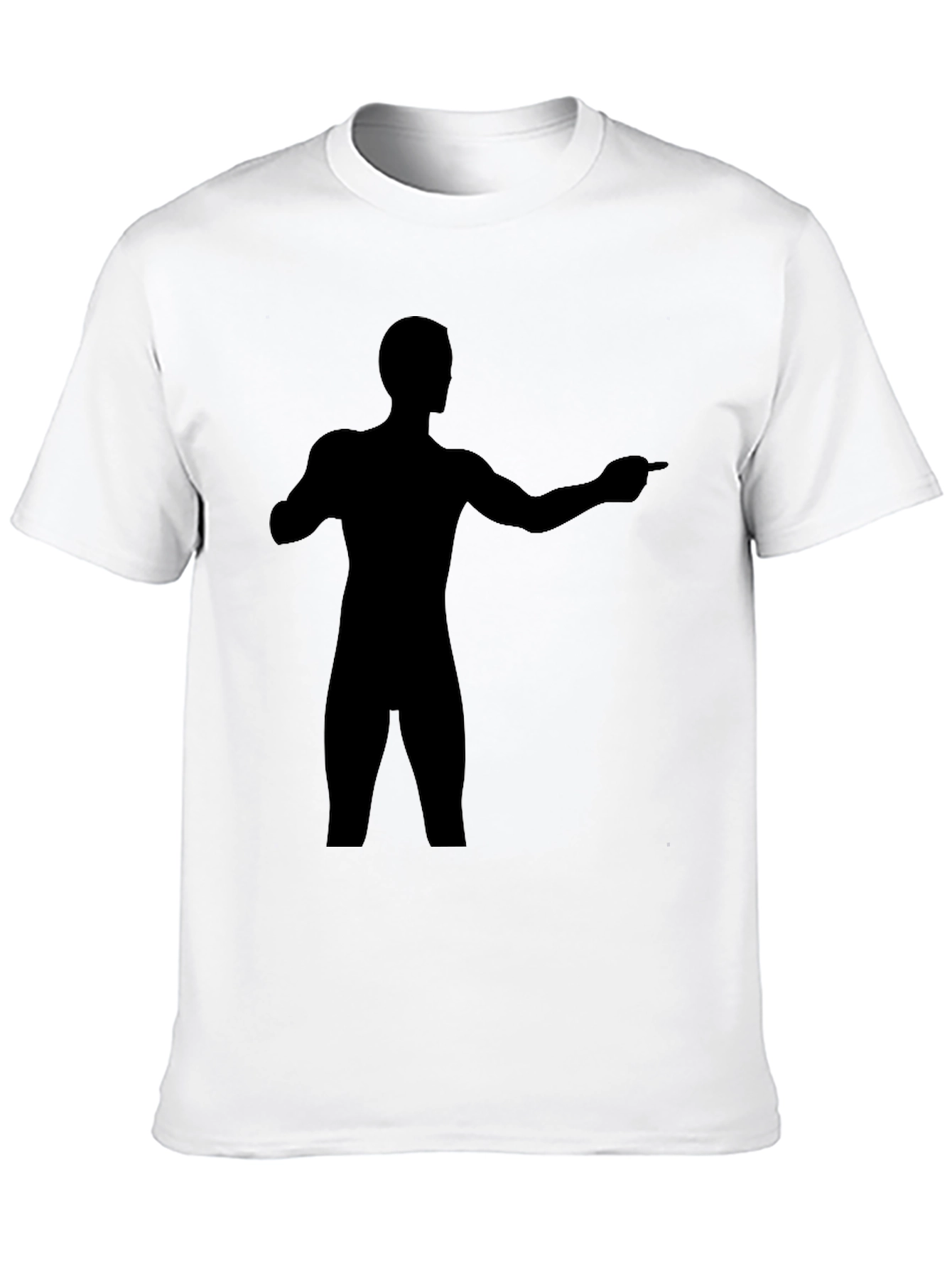 Silhouette Man Graphic Black T-Shirt