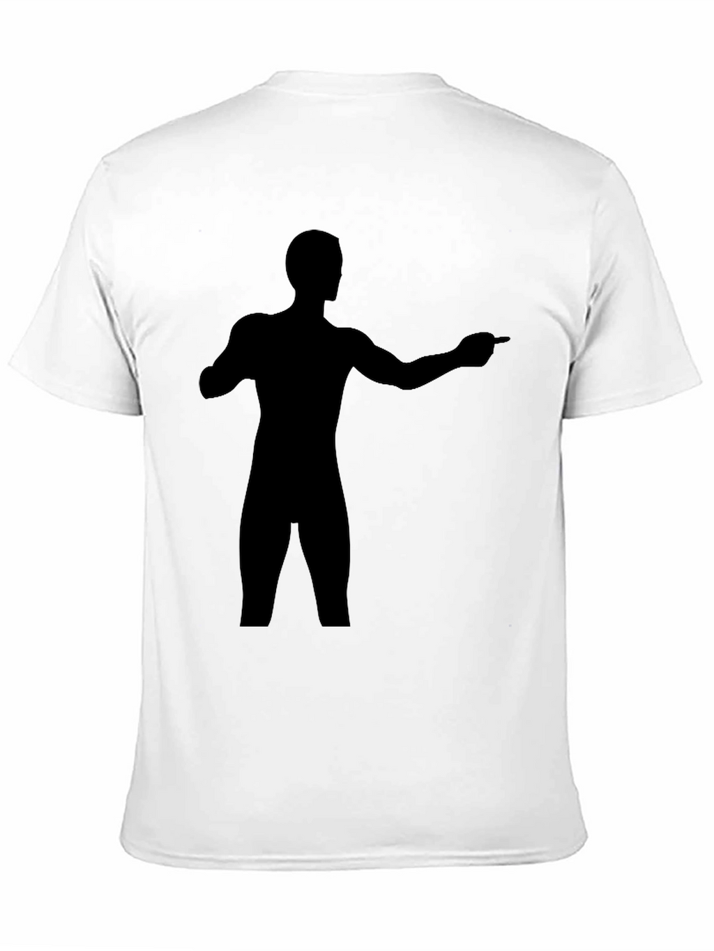 Silhouette Man Graphic Black T-Shirt