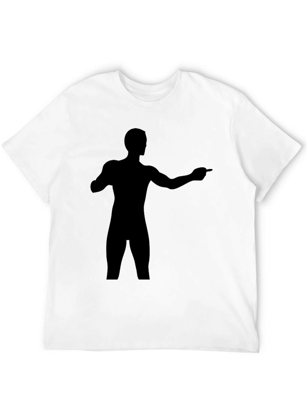 Silhouette Man Graphic Black T-Shirt