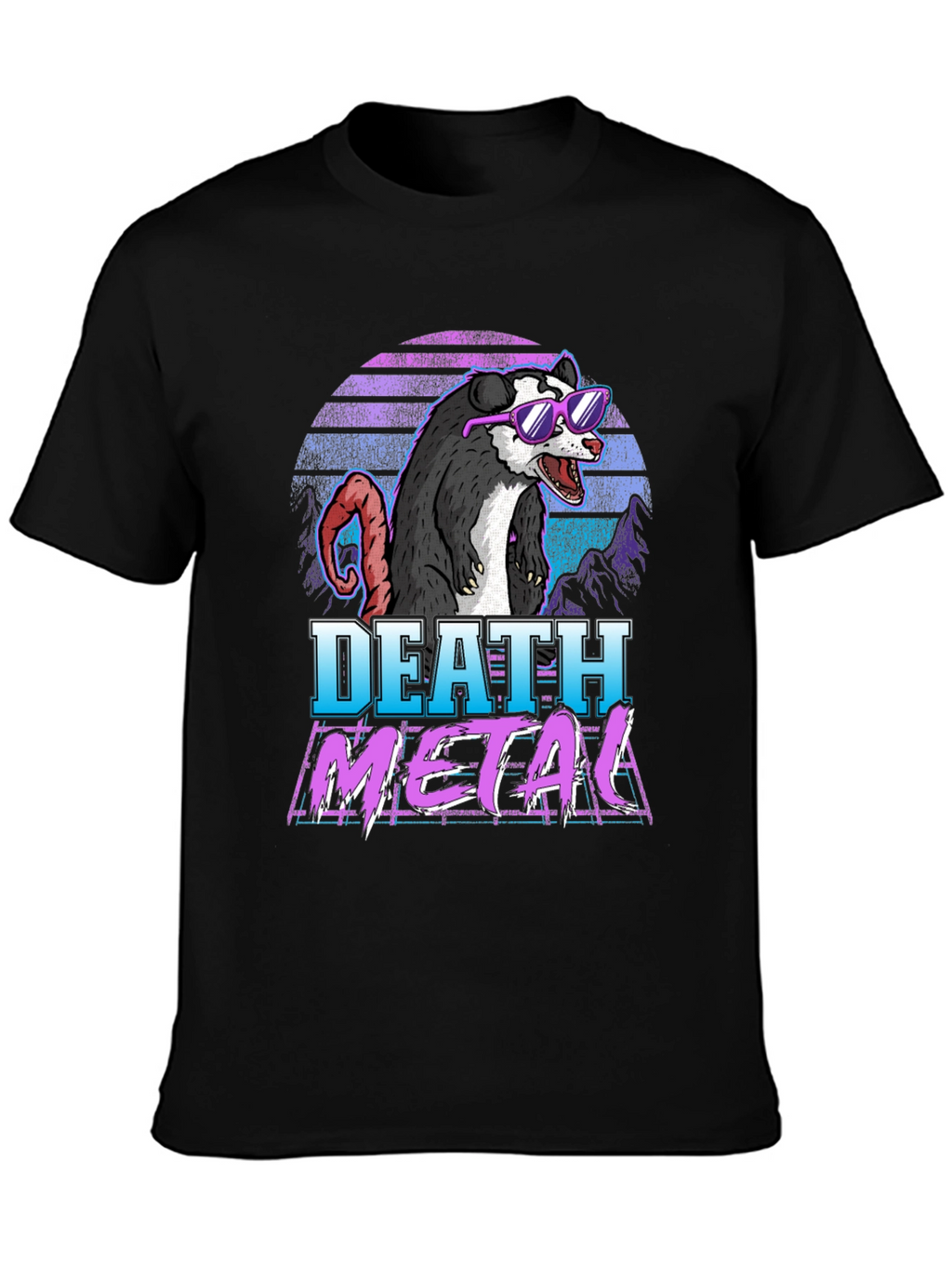 Death Metal Opossum Graphic Tee