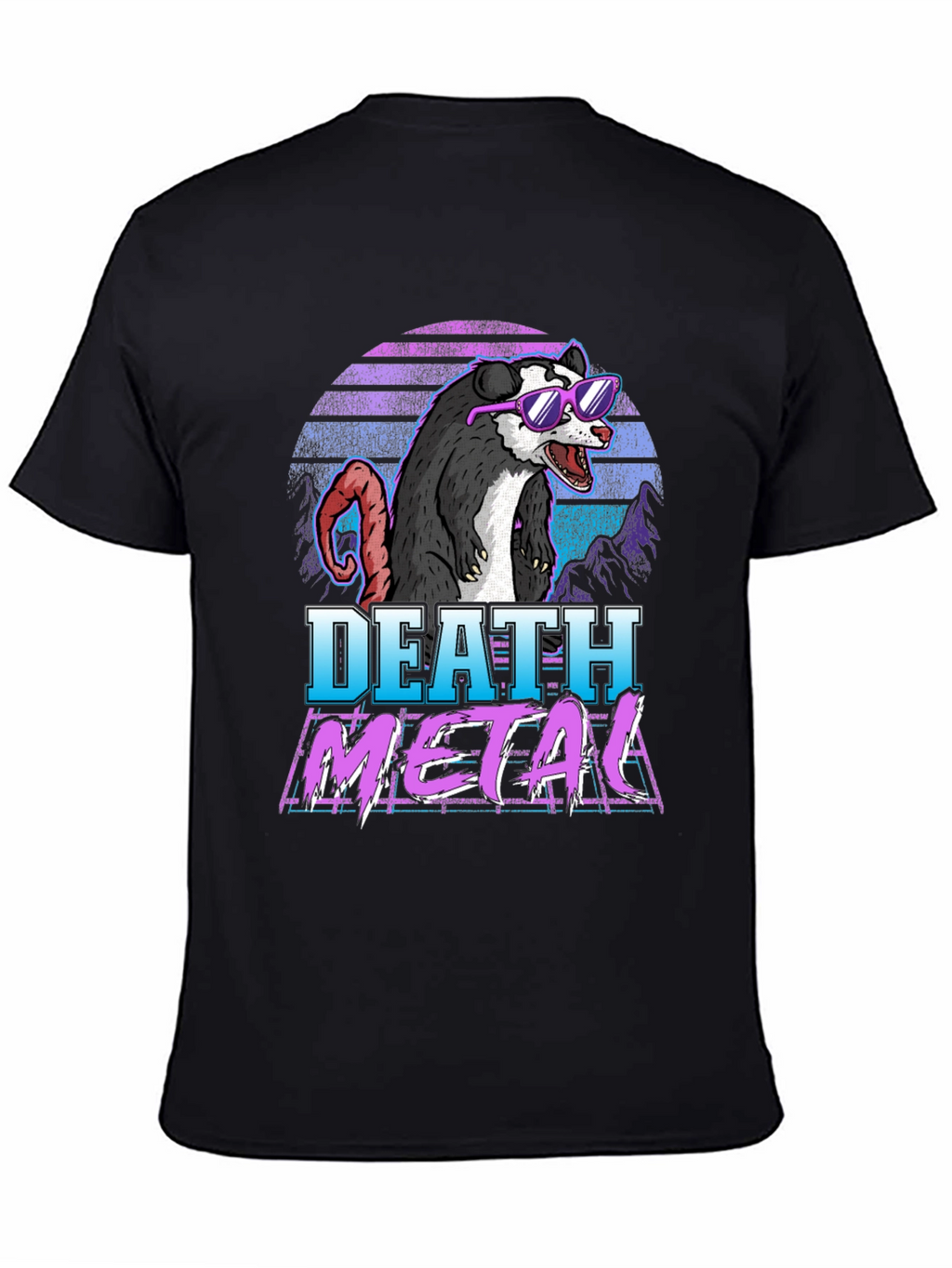 Death Metal Opossum Graphic Tee