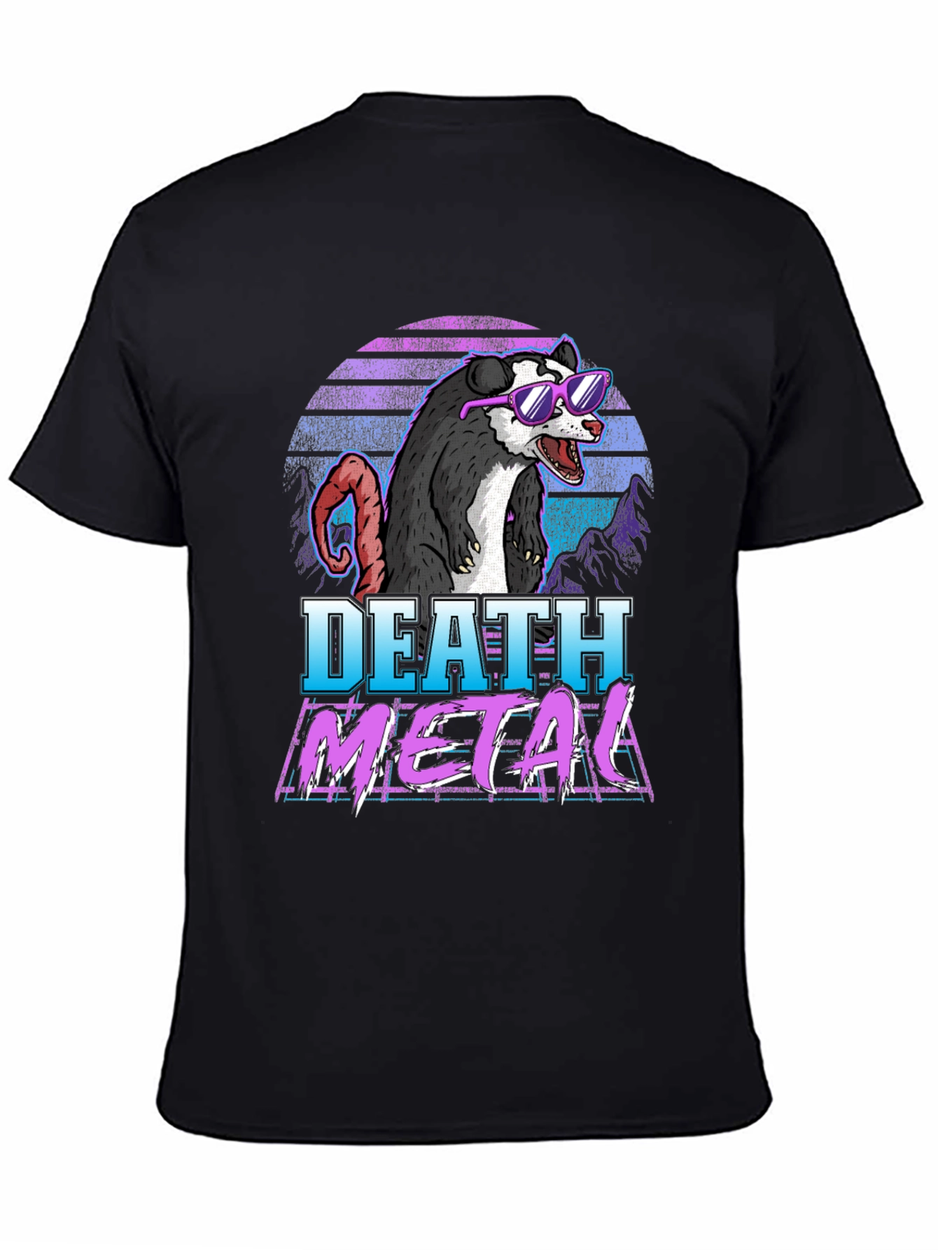 Death Metal Opossum Graphic Tee
