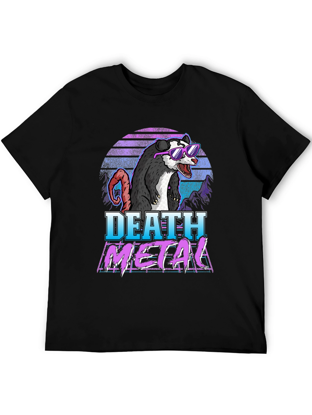 Death Metal Opossum Graphic Tee