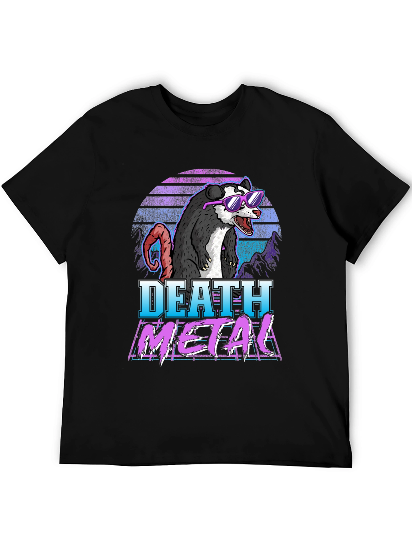 Death Metal Opossum Graphic Tee