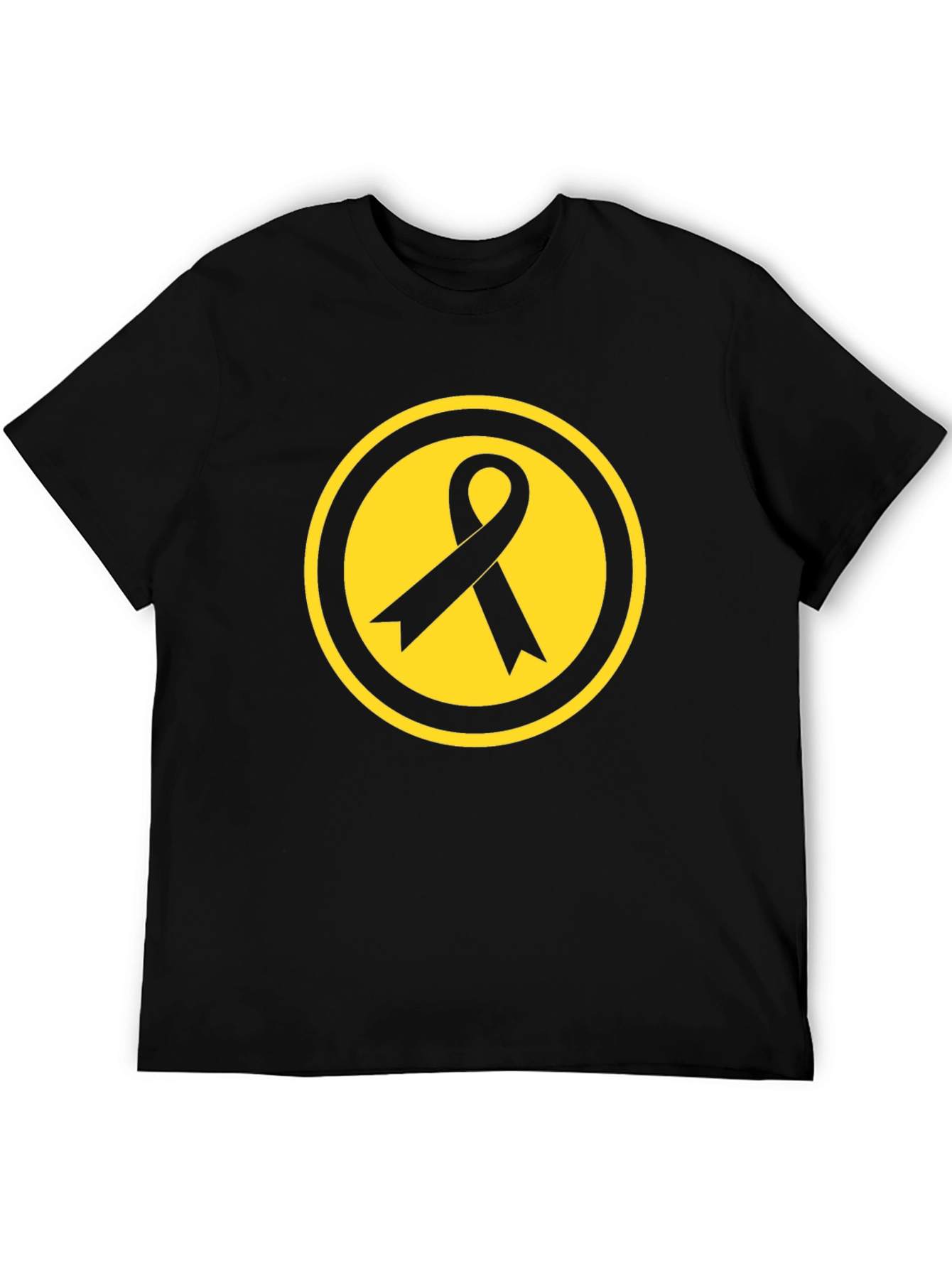Awareness Ribbon Graphic Tee - Black