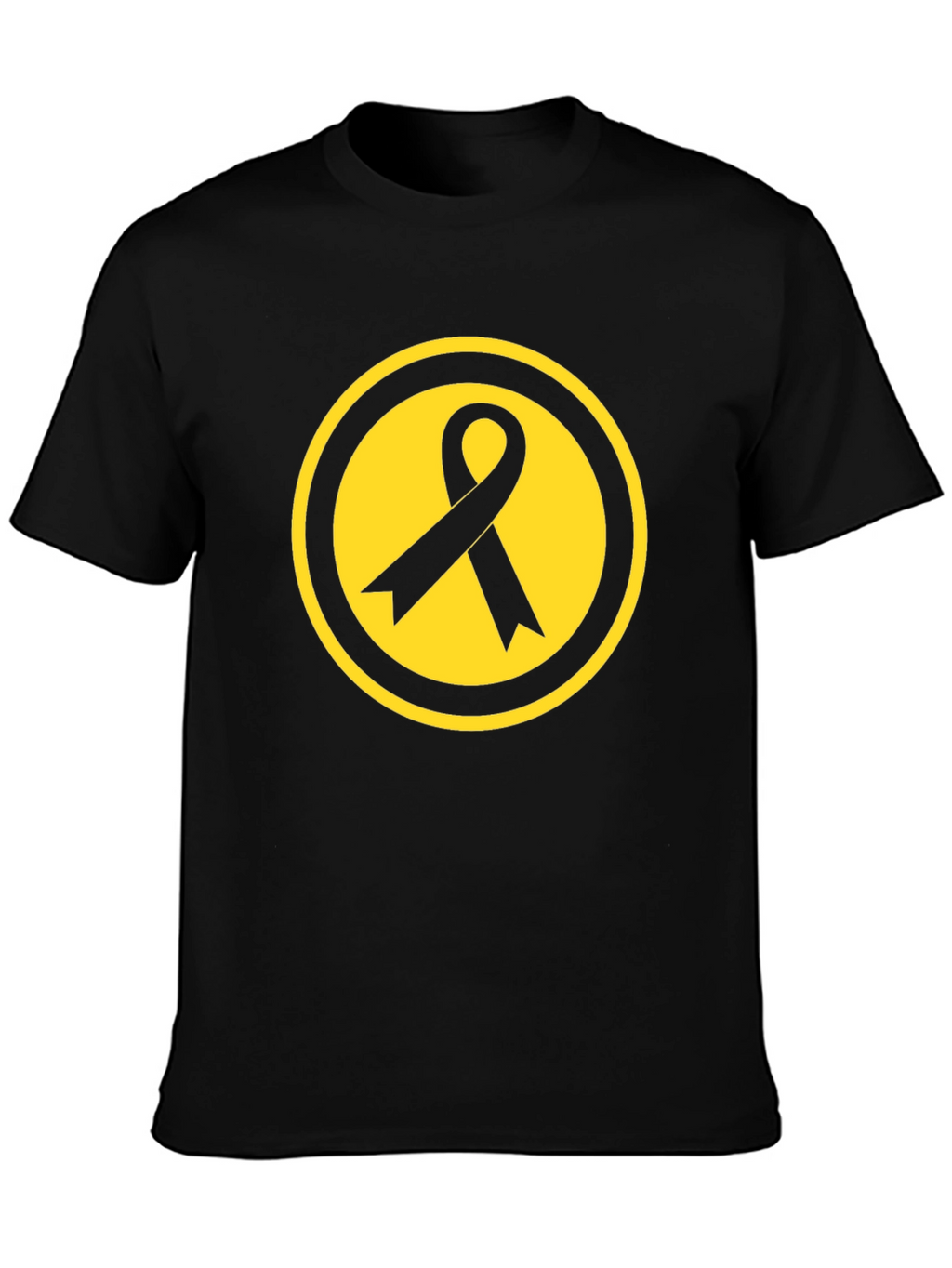 Awareness Ribbon Graphic Tee - Black