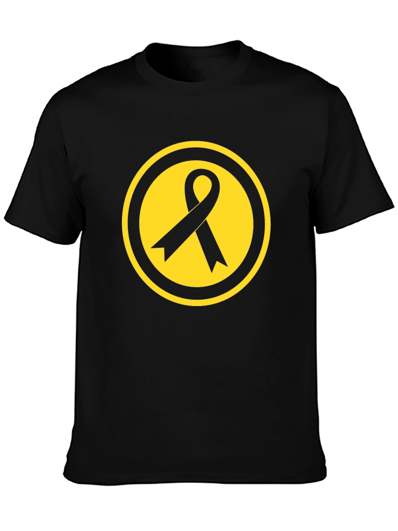 Awareness Ribbon Graphic Tee - Black