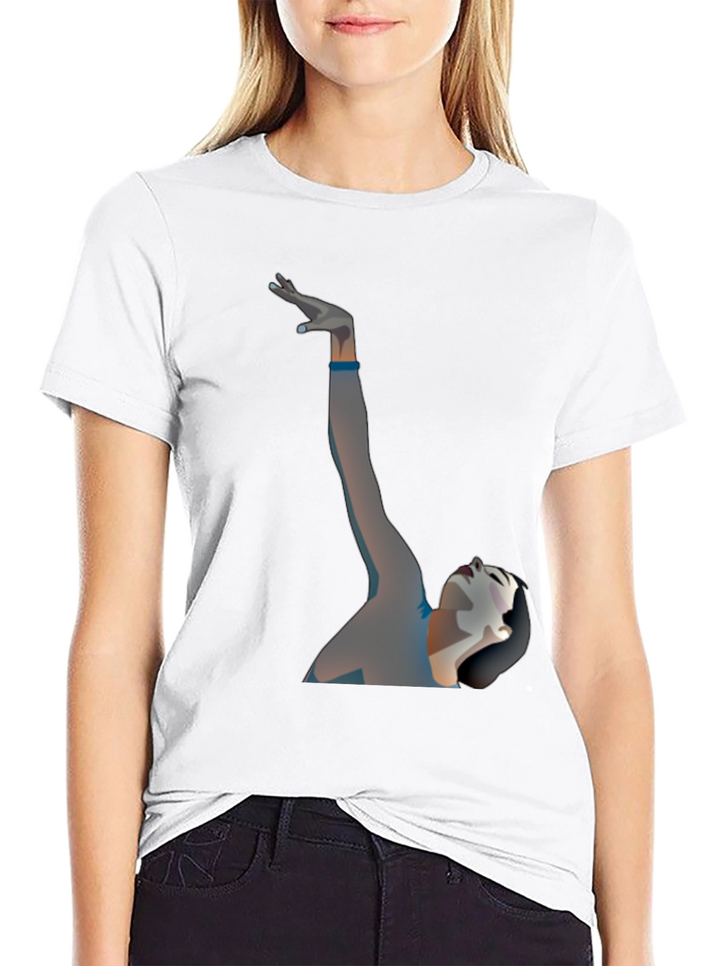 Elegant Artistic Graphic Print T-Shirt