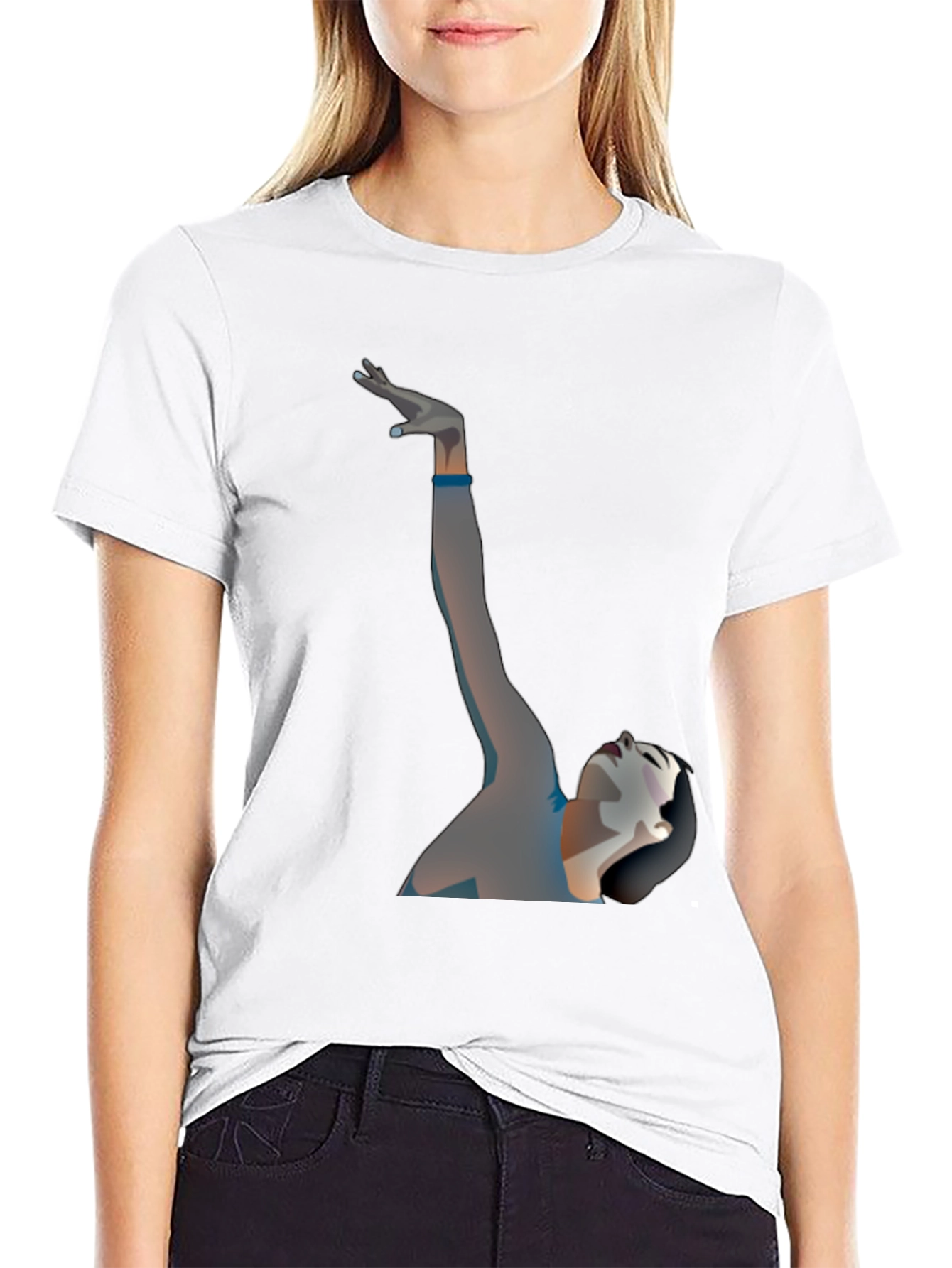 Elegant Artistic Graphic Print T-Shirt