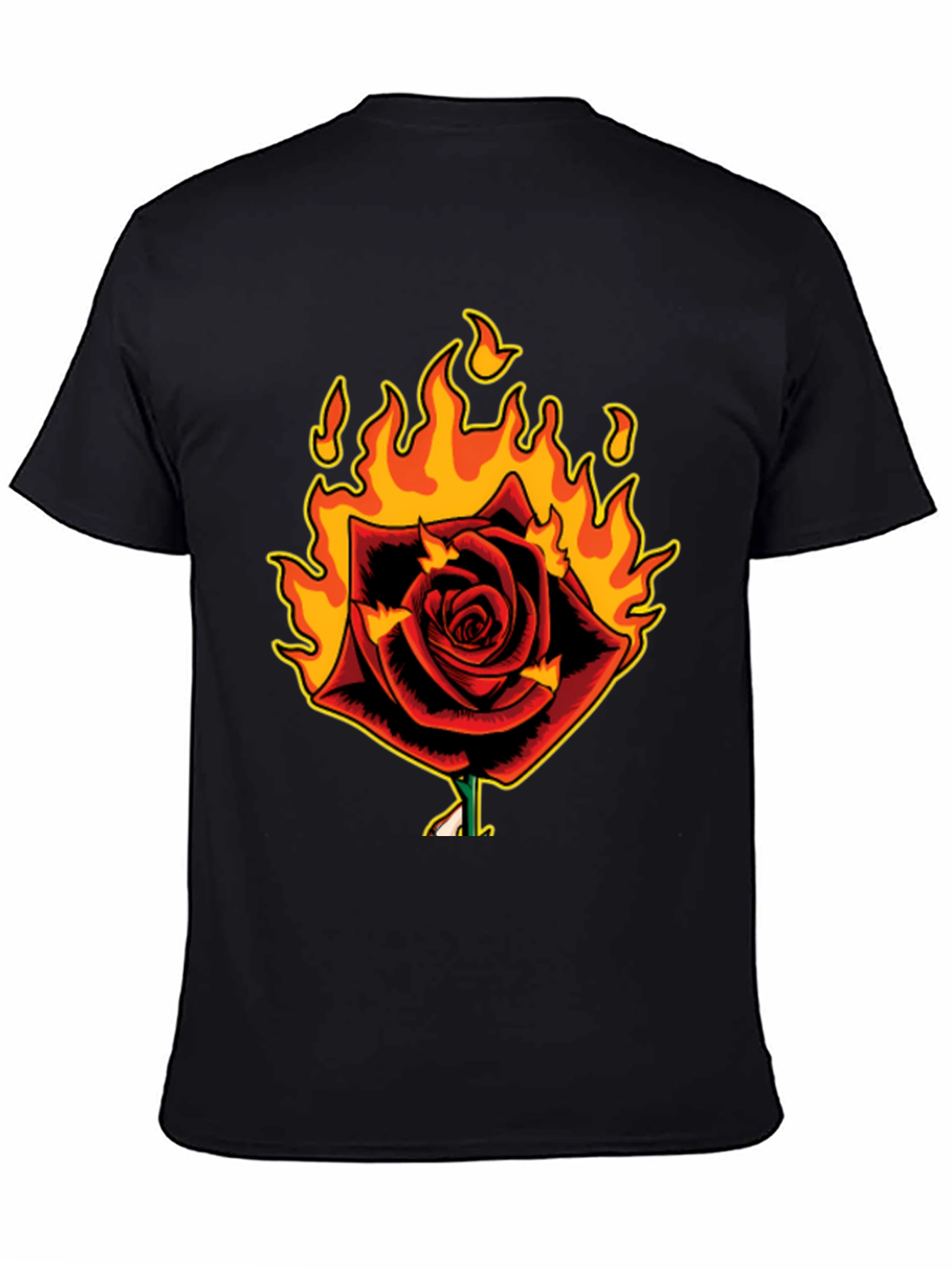Burning Rose Graphic T-Shirt