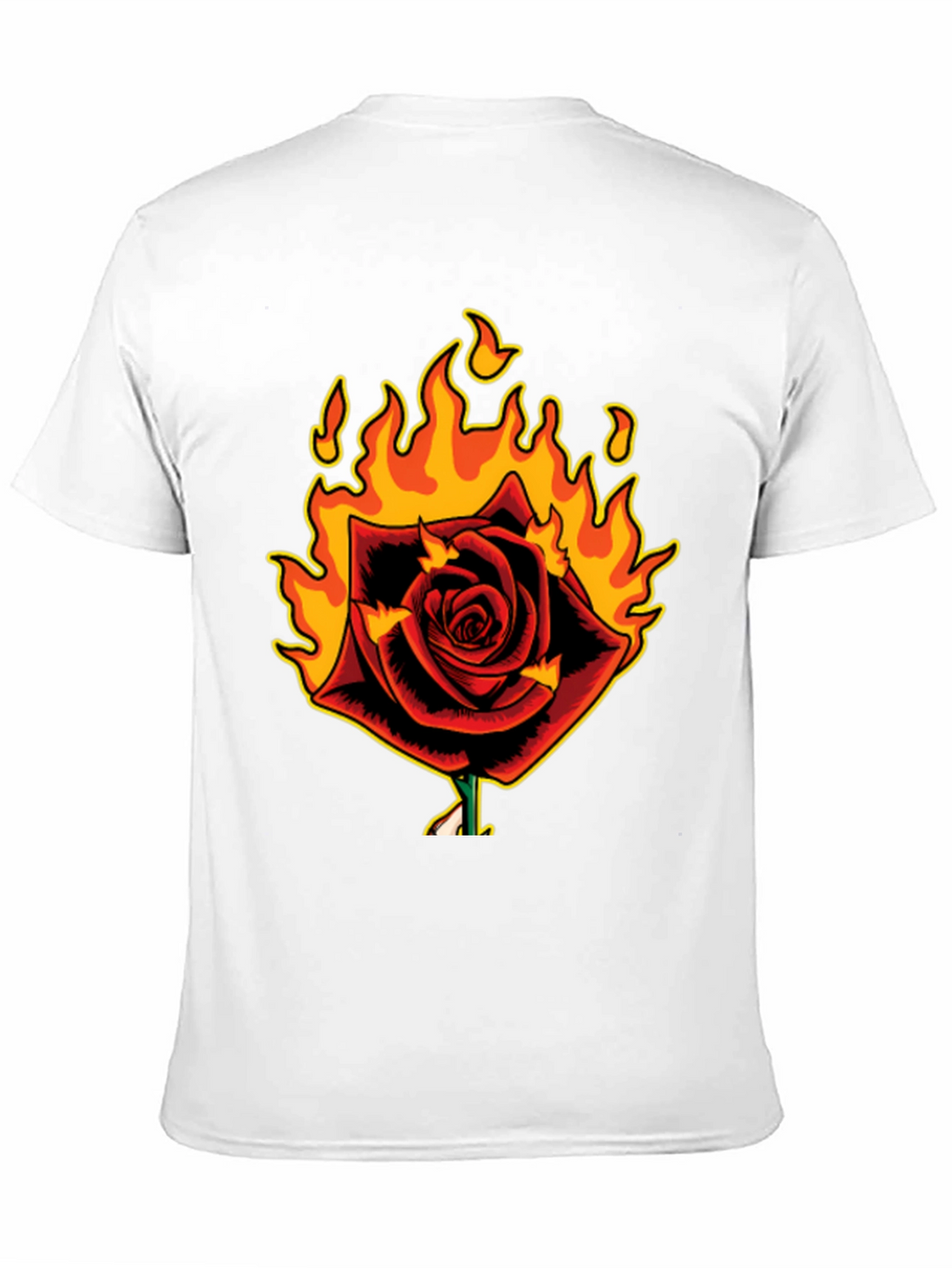 Burning Rose Graphic T-Shirt