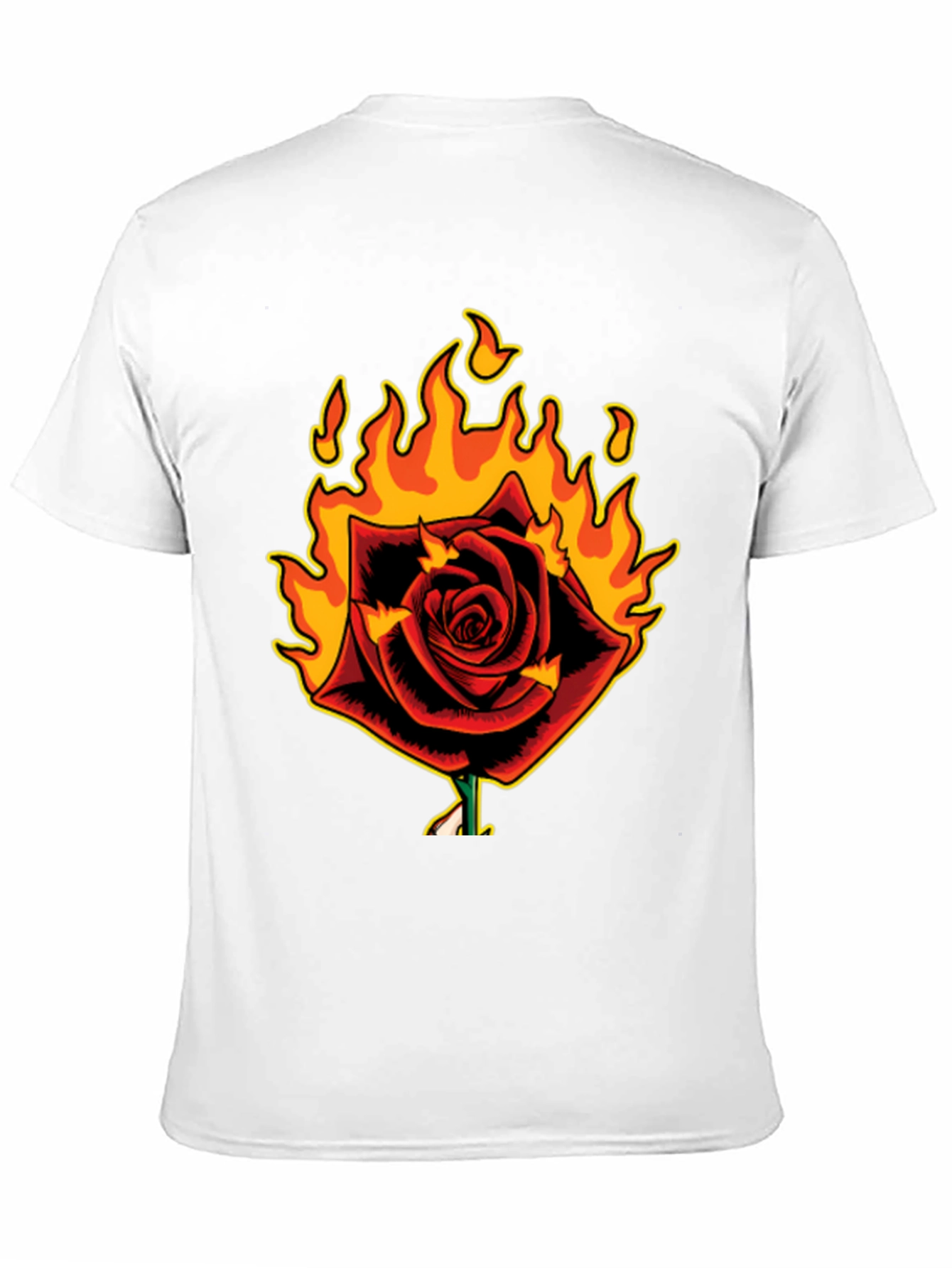 Burning Rose Graphic T-Shirt