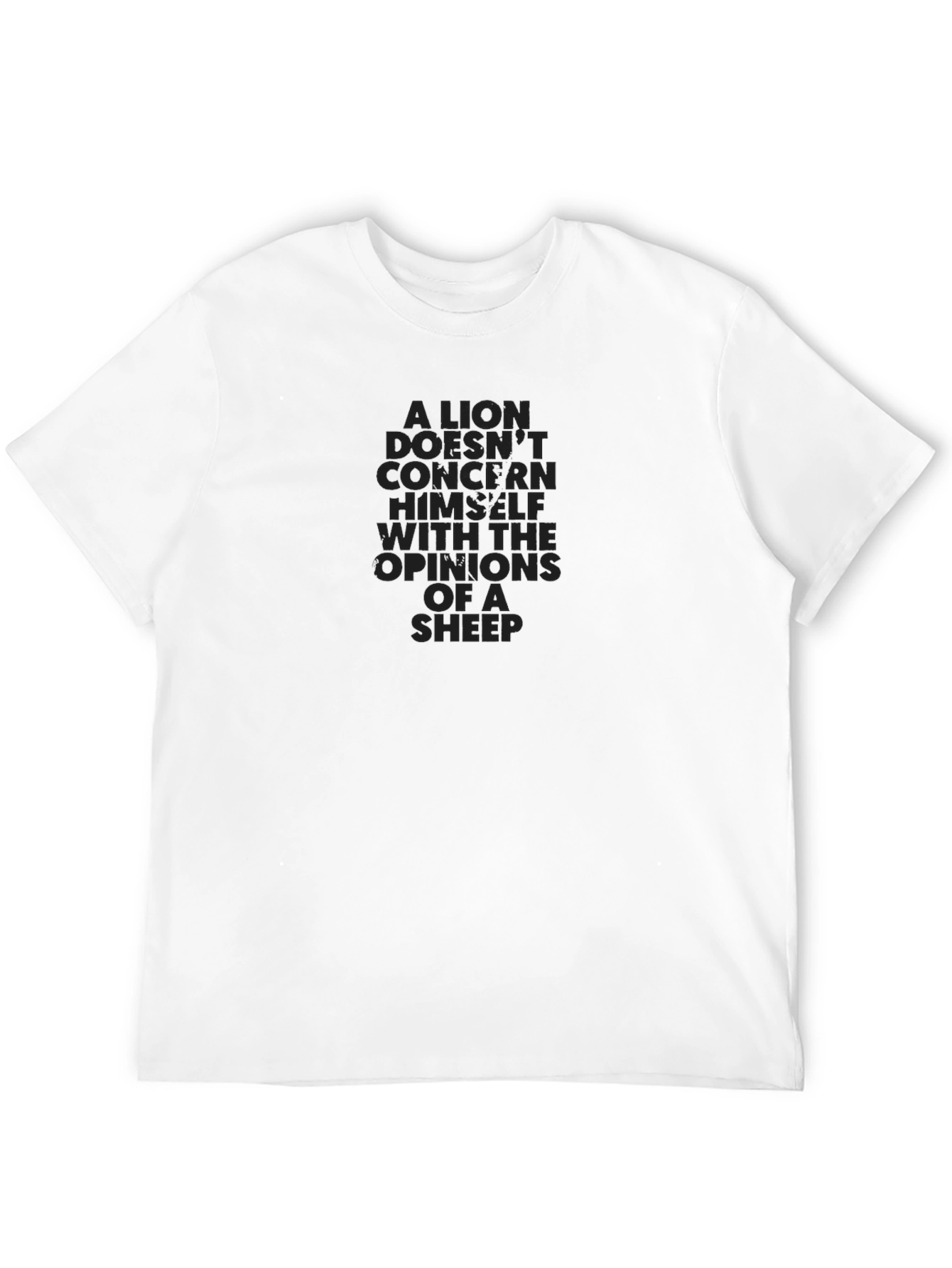 Lion Opinion Graphic Tee - Black