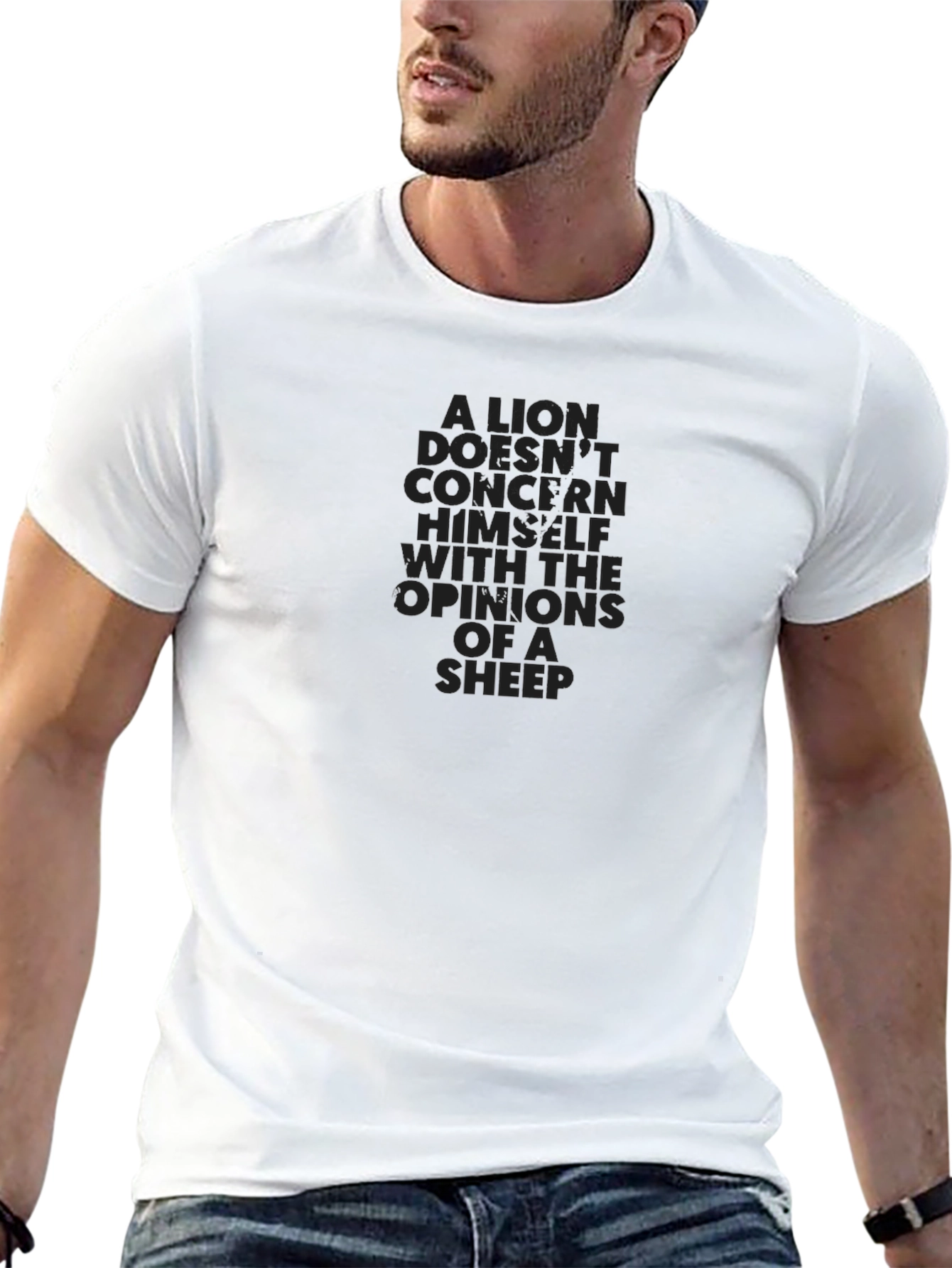 Lion Opinion Graphic Tee - Black