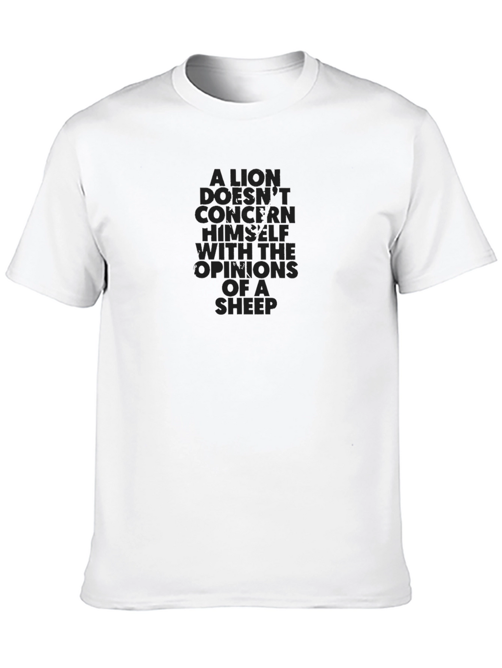 Lion Opinion Graphic Tee - Black