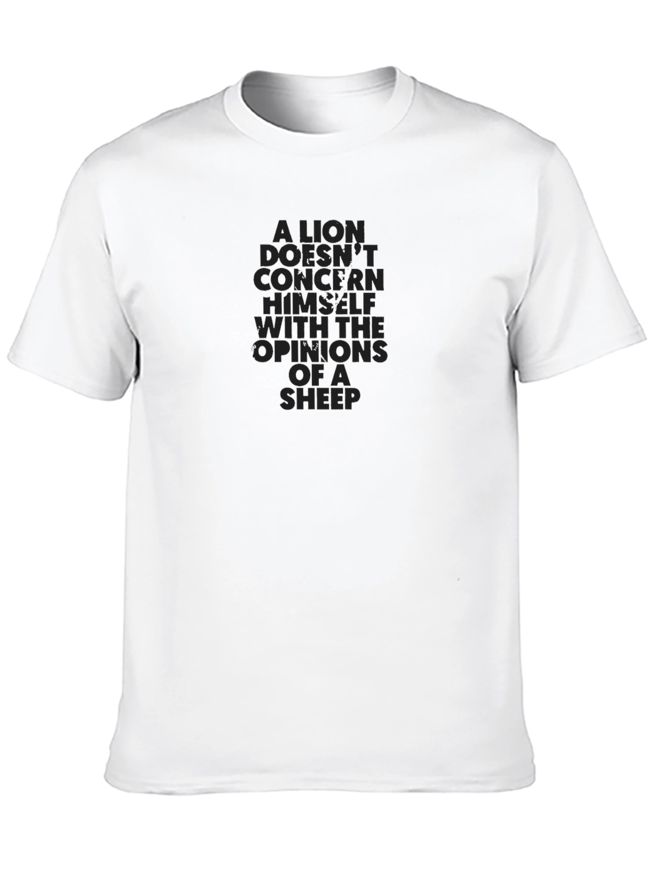 Lion Opinion Graphic Tee - Black
