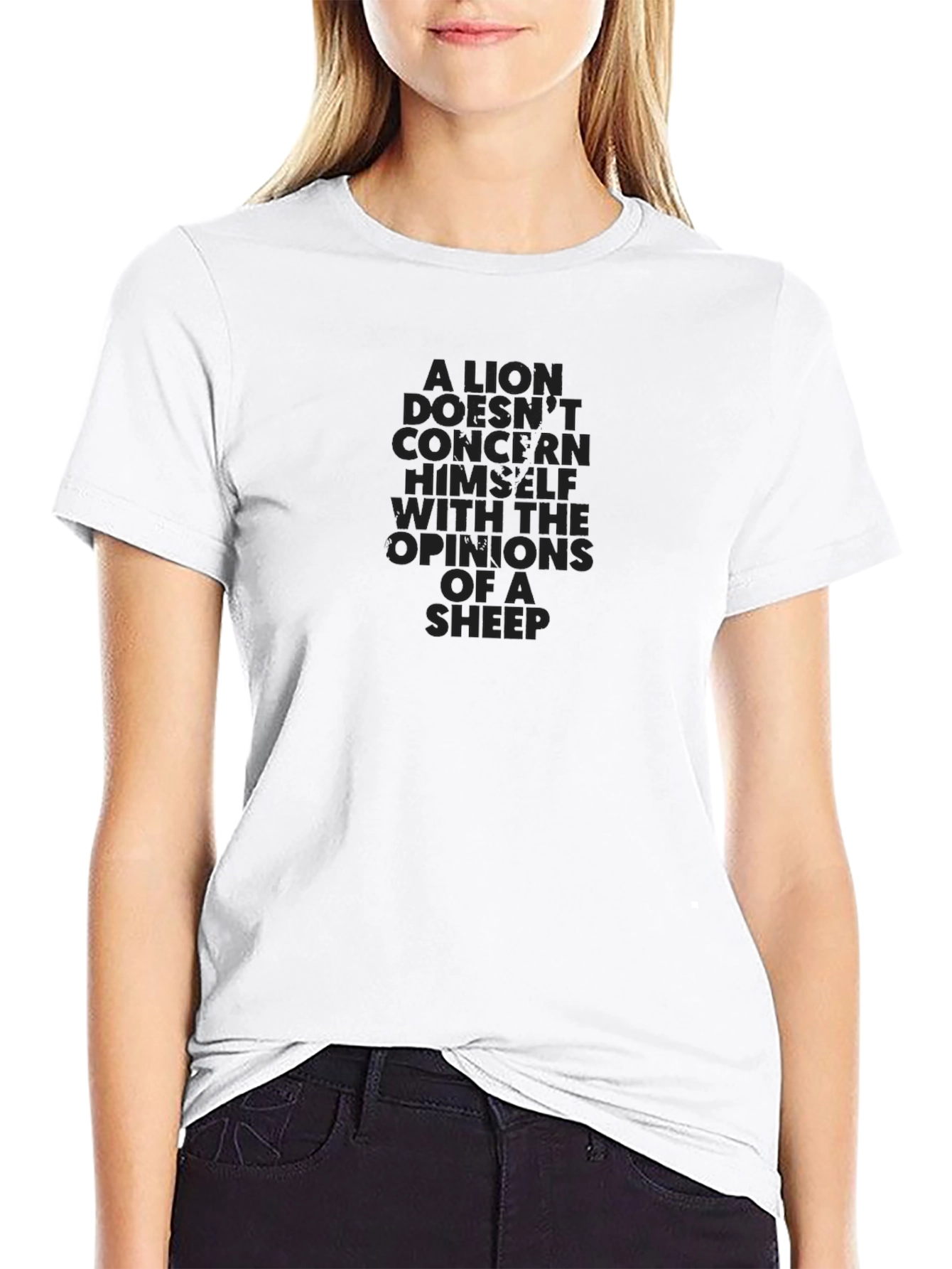 Lion Opinion Graphic Tee - Black