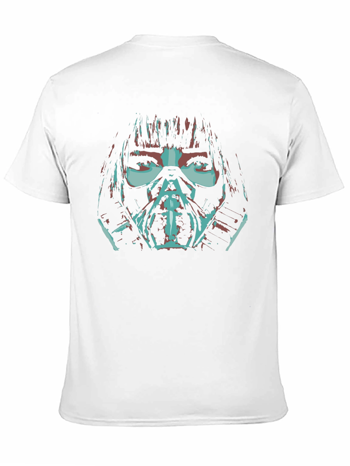 Cyberpunk Mask Graphic Tee - Edgy Sci-Fi Style