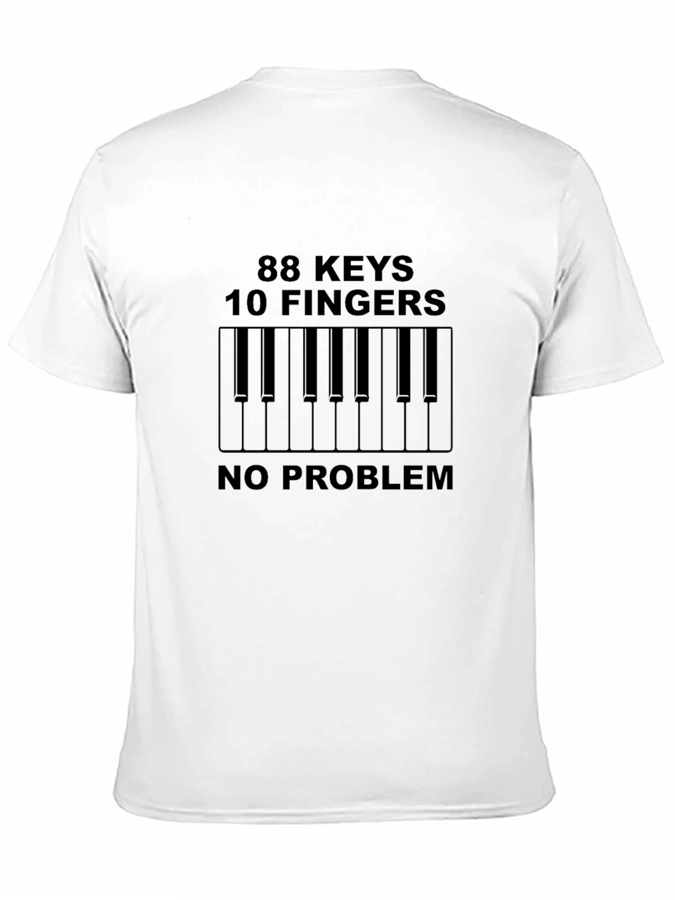 88 Keys 10 Fingers No Problem Black Tee