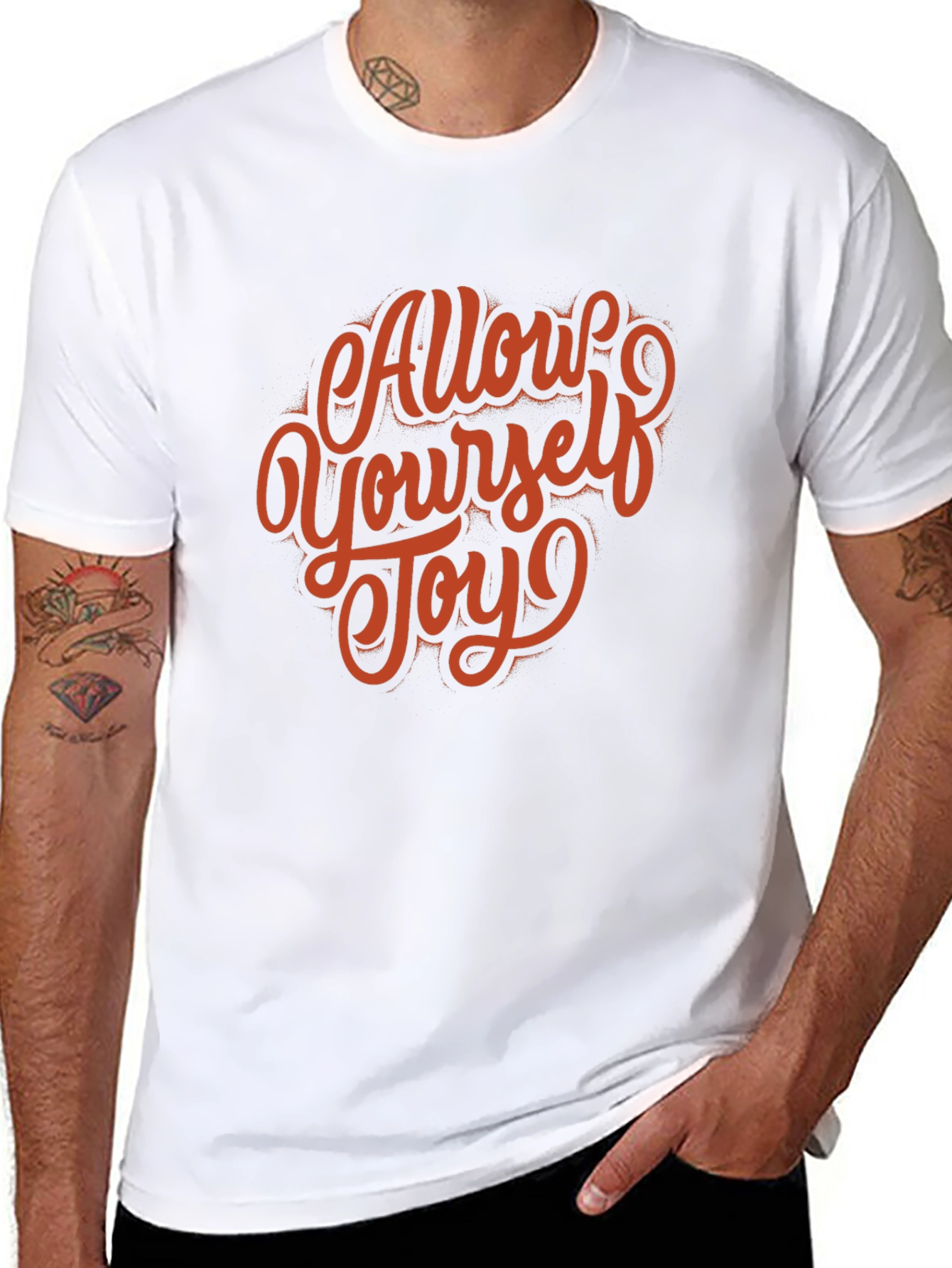 Allow Yourself Joy Black Graphic Tee