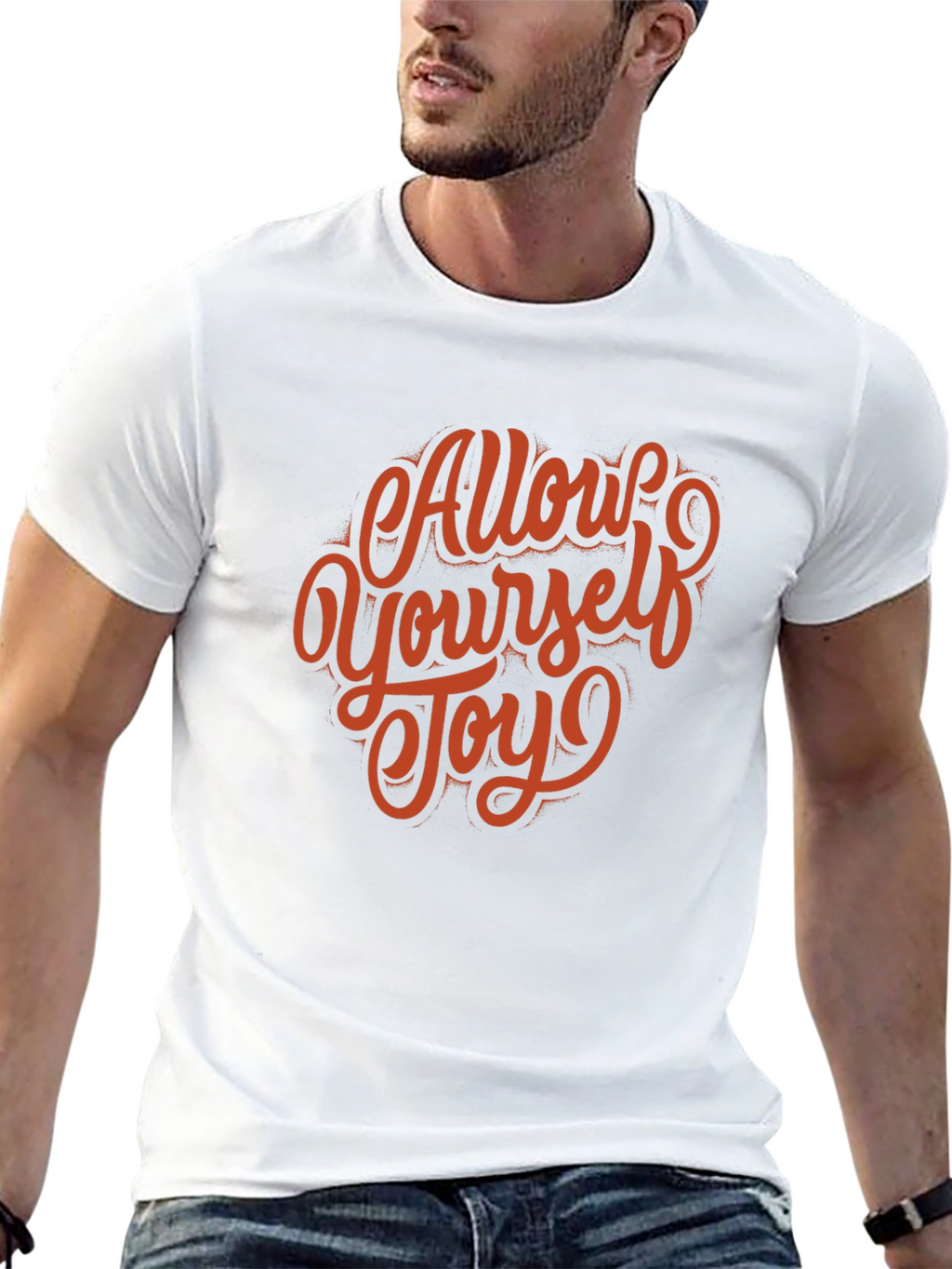 Allow Yourself Joy Black Graphic Tee